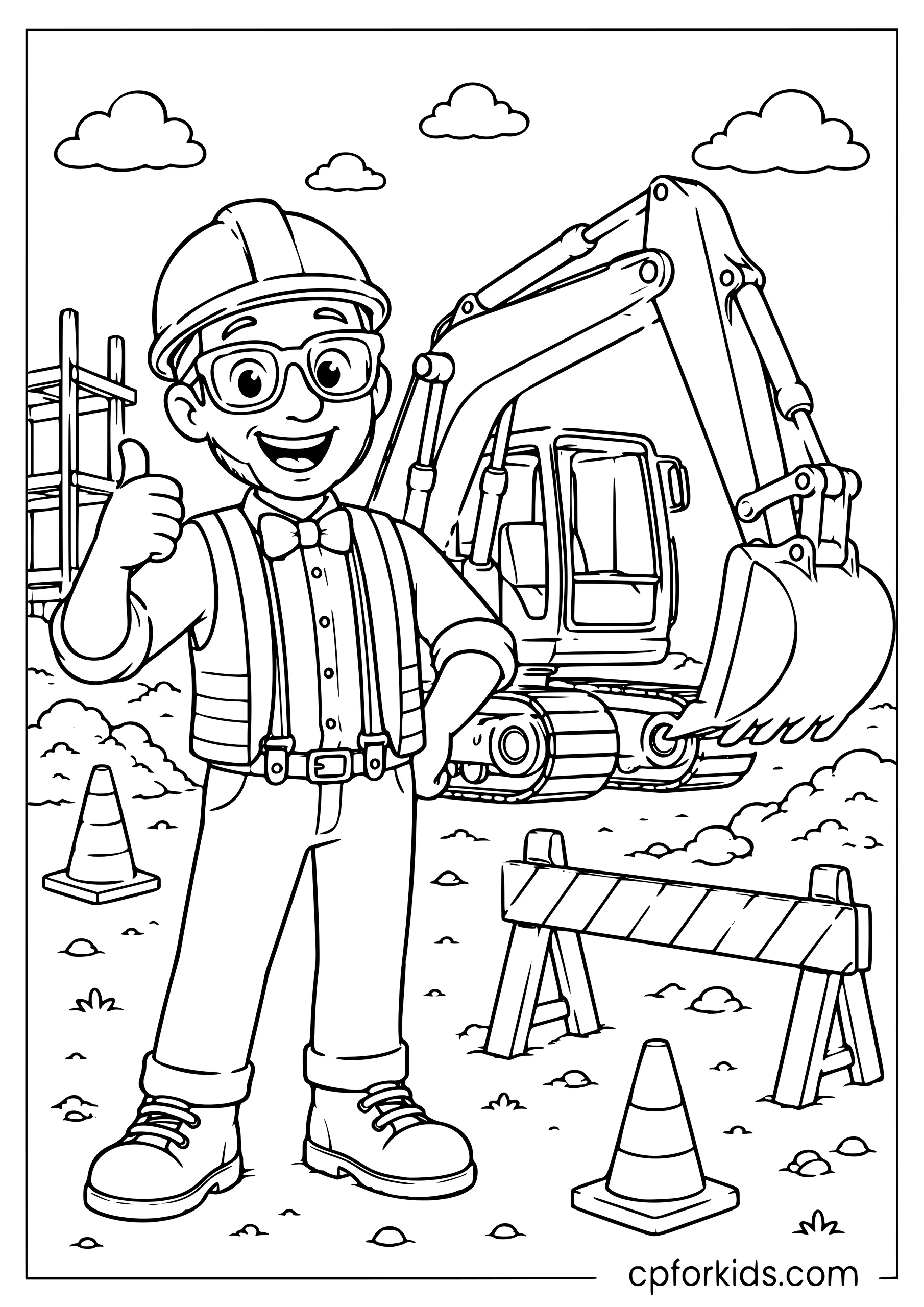 Blippi at the Construction Site