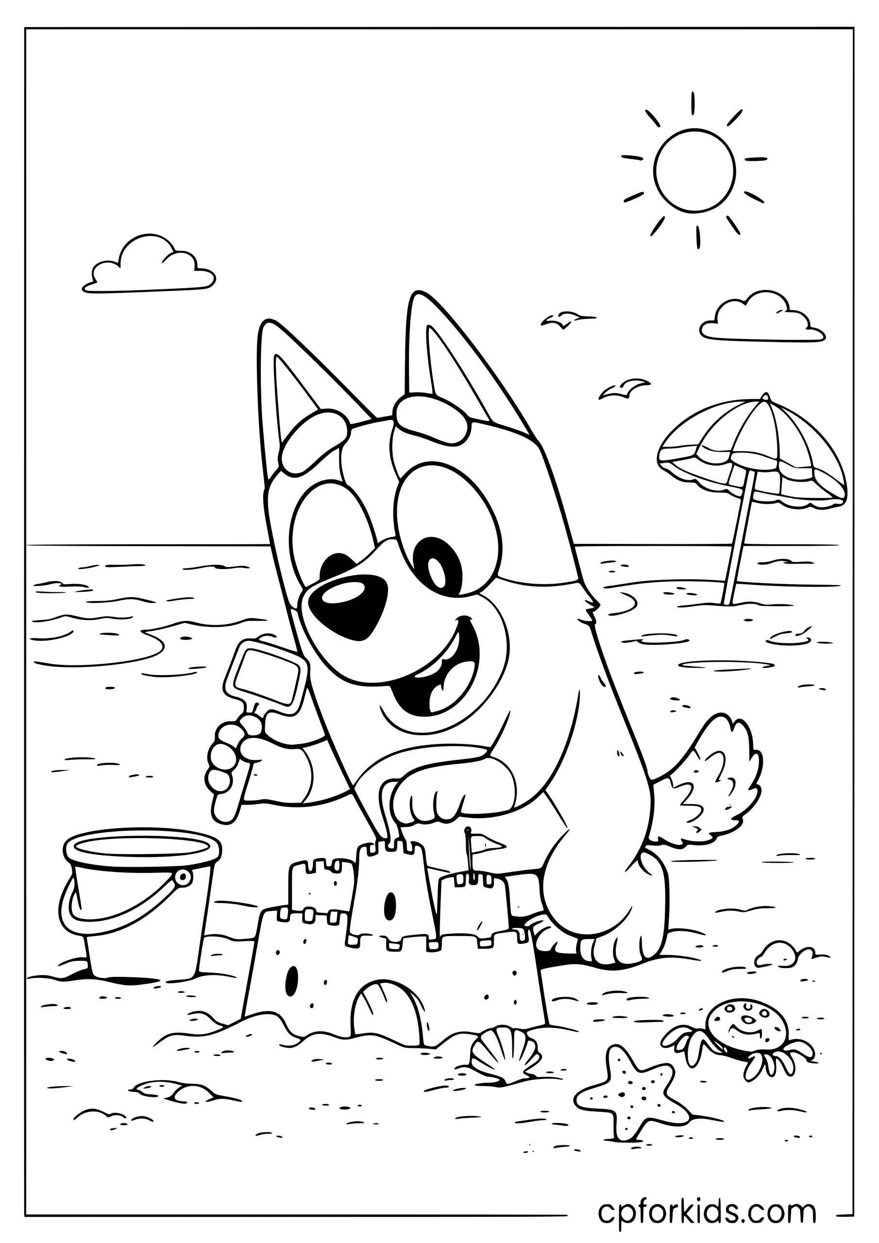 Bluey Beach Sand Play