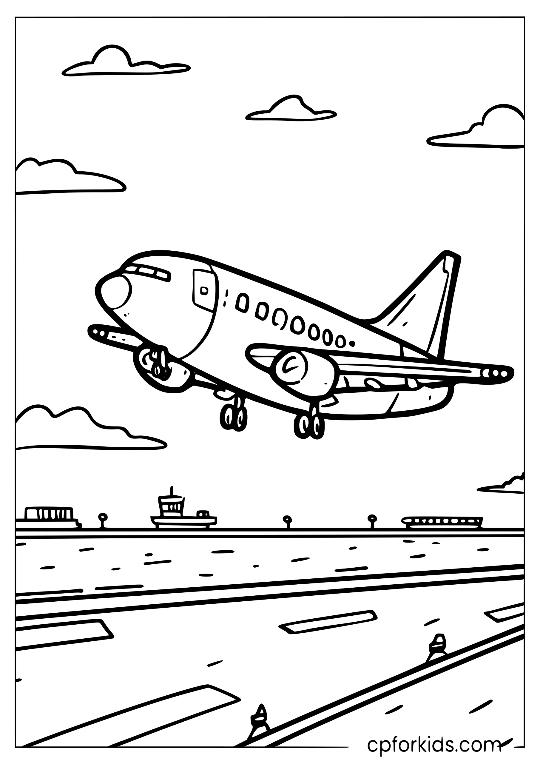 Boeing 737 Coming in to Land