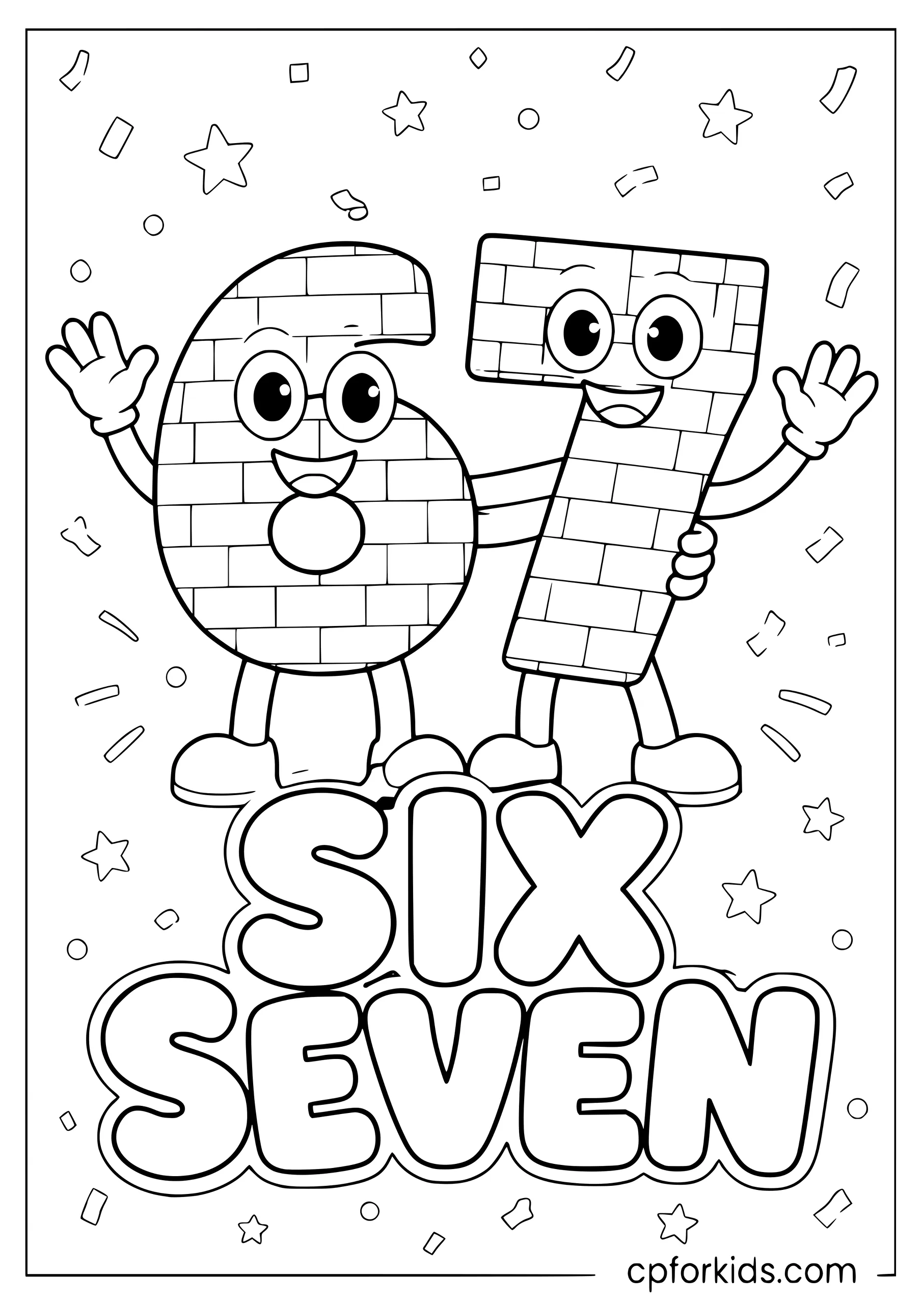 Brick Wall Six Seven Friends
