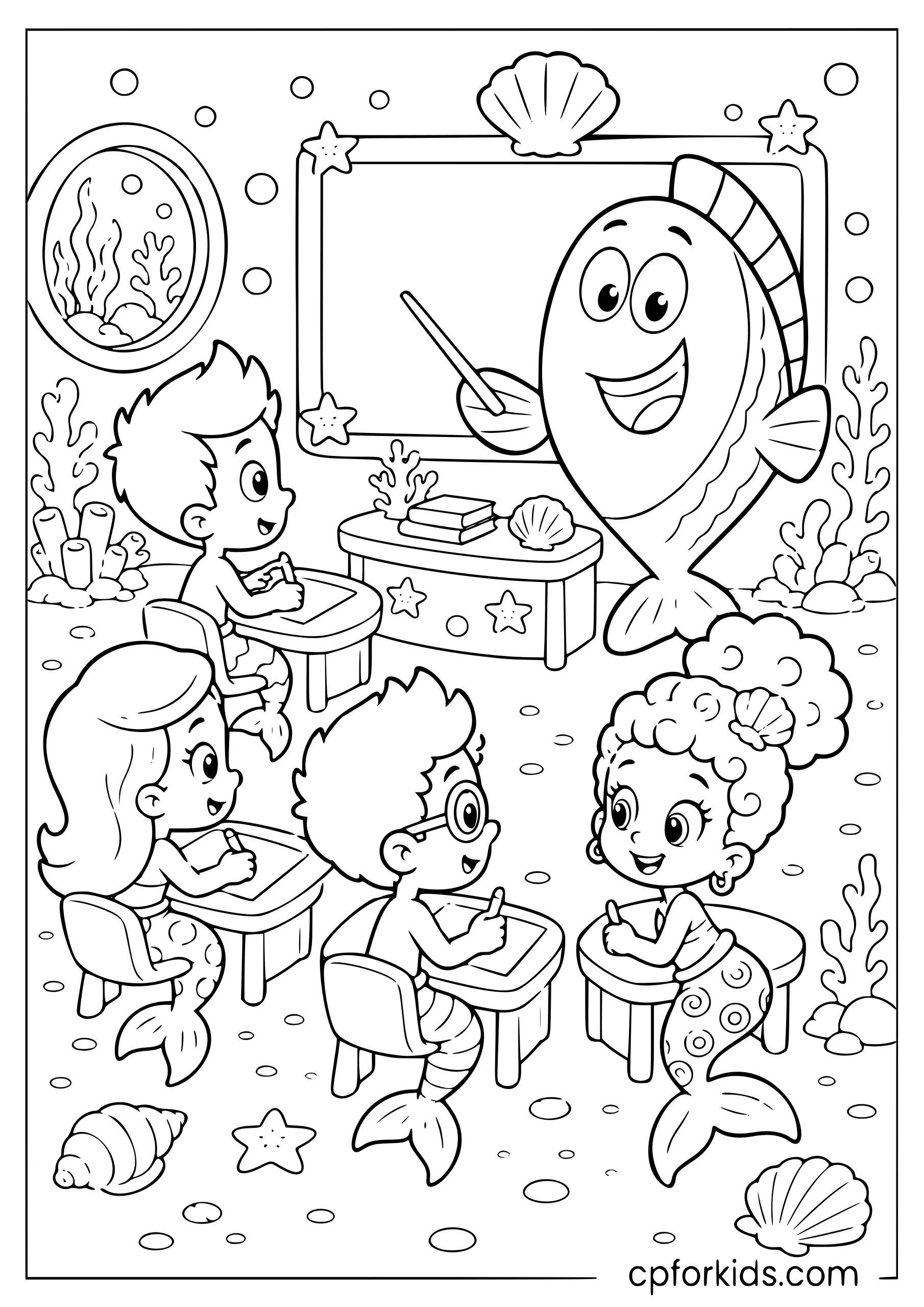 School Lesson Scene