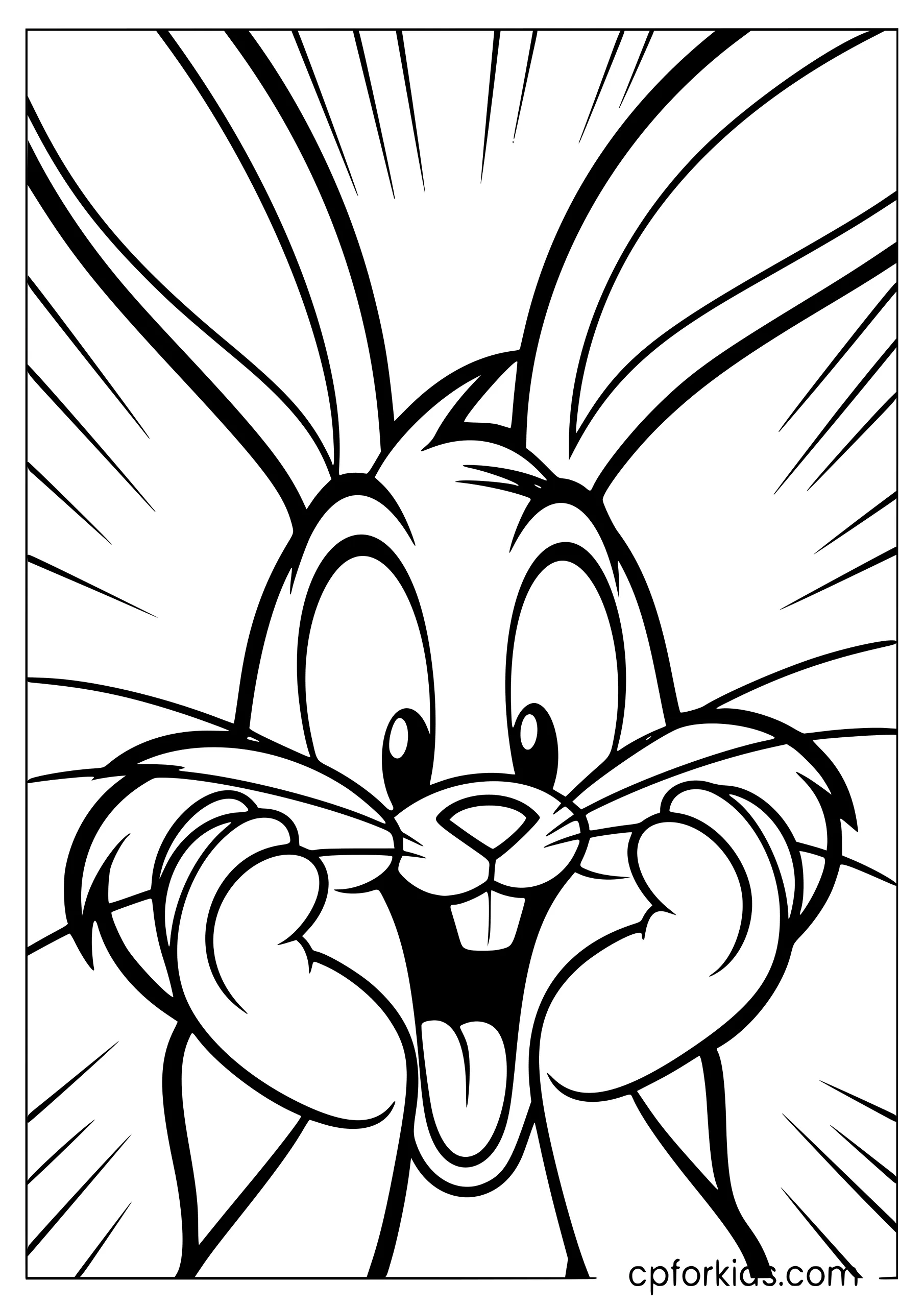 Bugs Bunny Surprised Face