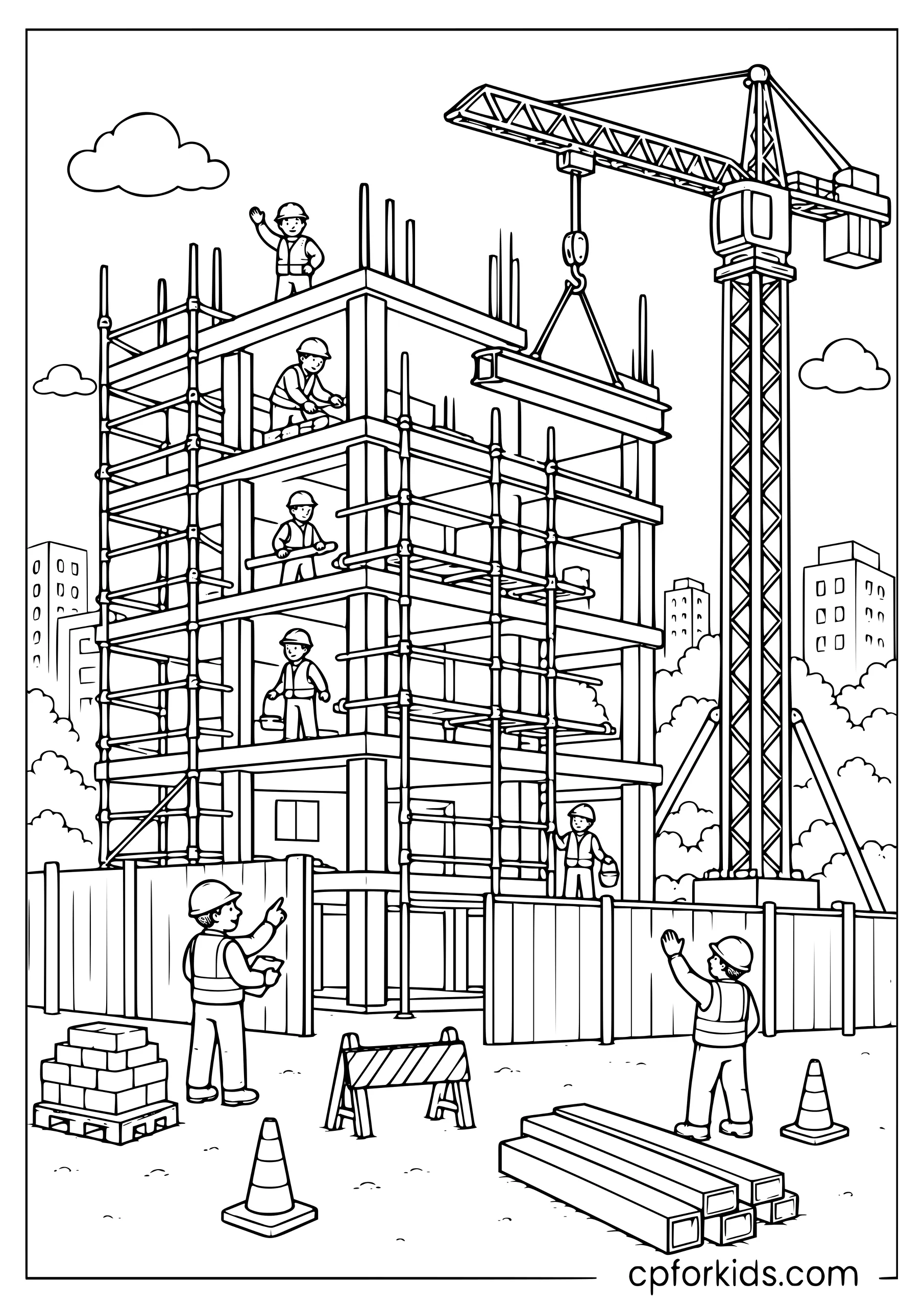 Building Going Up Floor by Floor