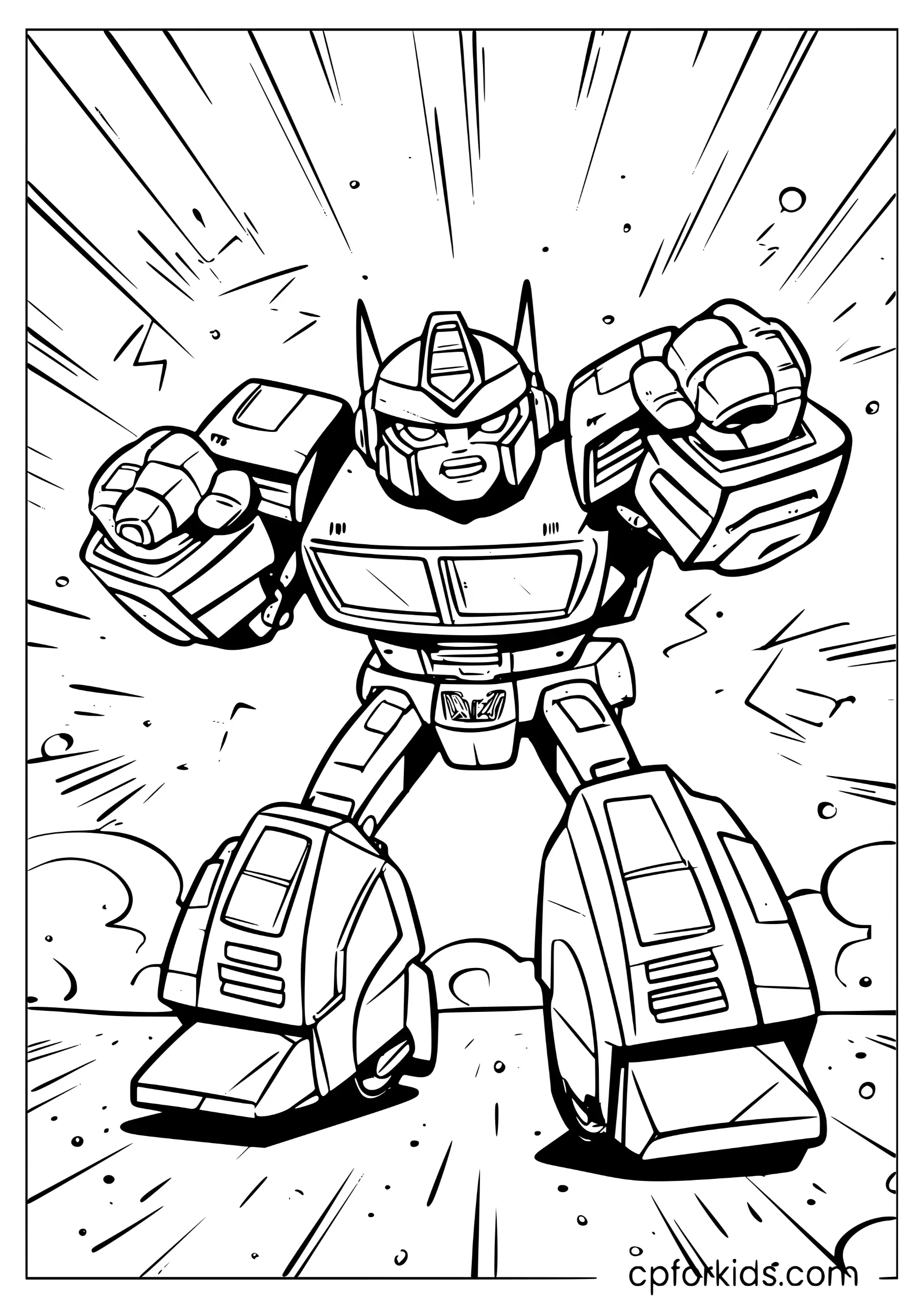 Bumblebee Robot Action Pose