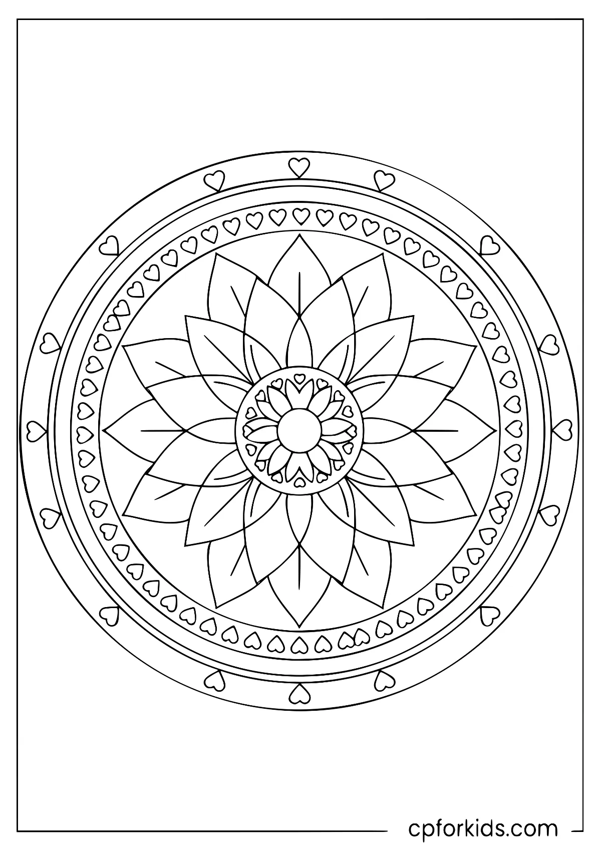 Layered lotus flower with clean symmetrical petals