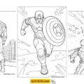 Printable Coloring Pages for Captain America
