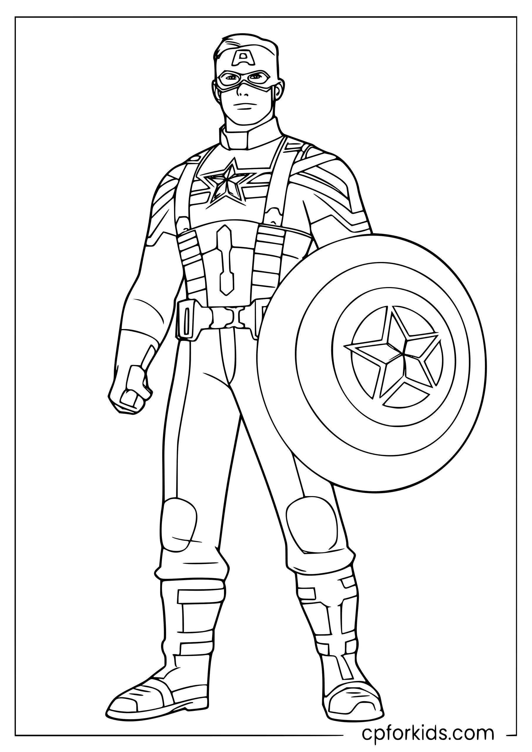 Captain America Heroic Standing Pose