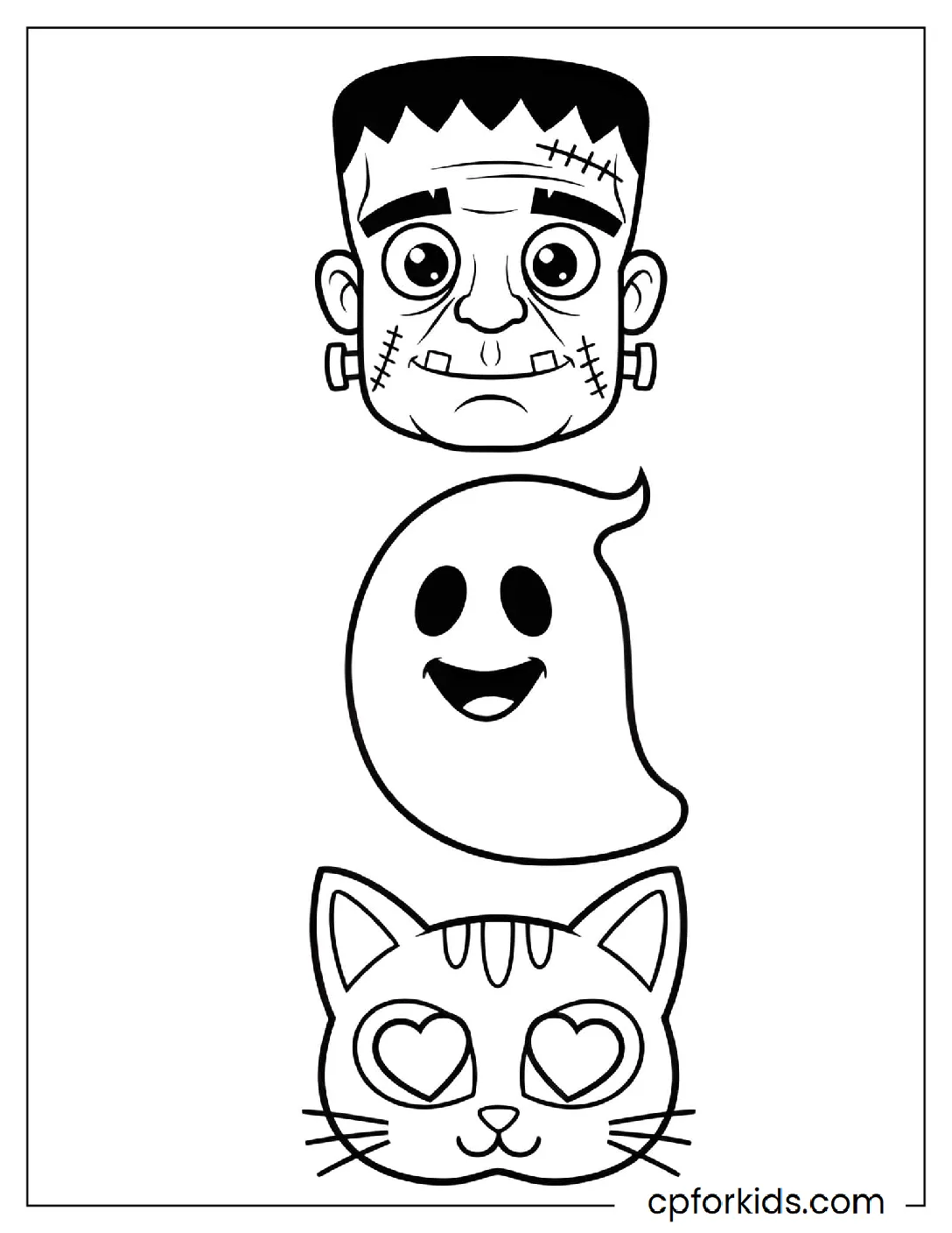 Collection of cartoon masks on a table