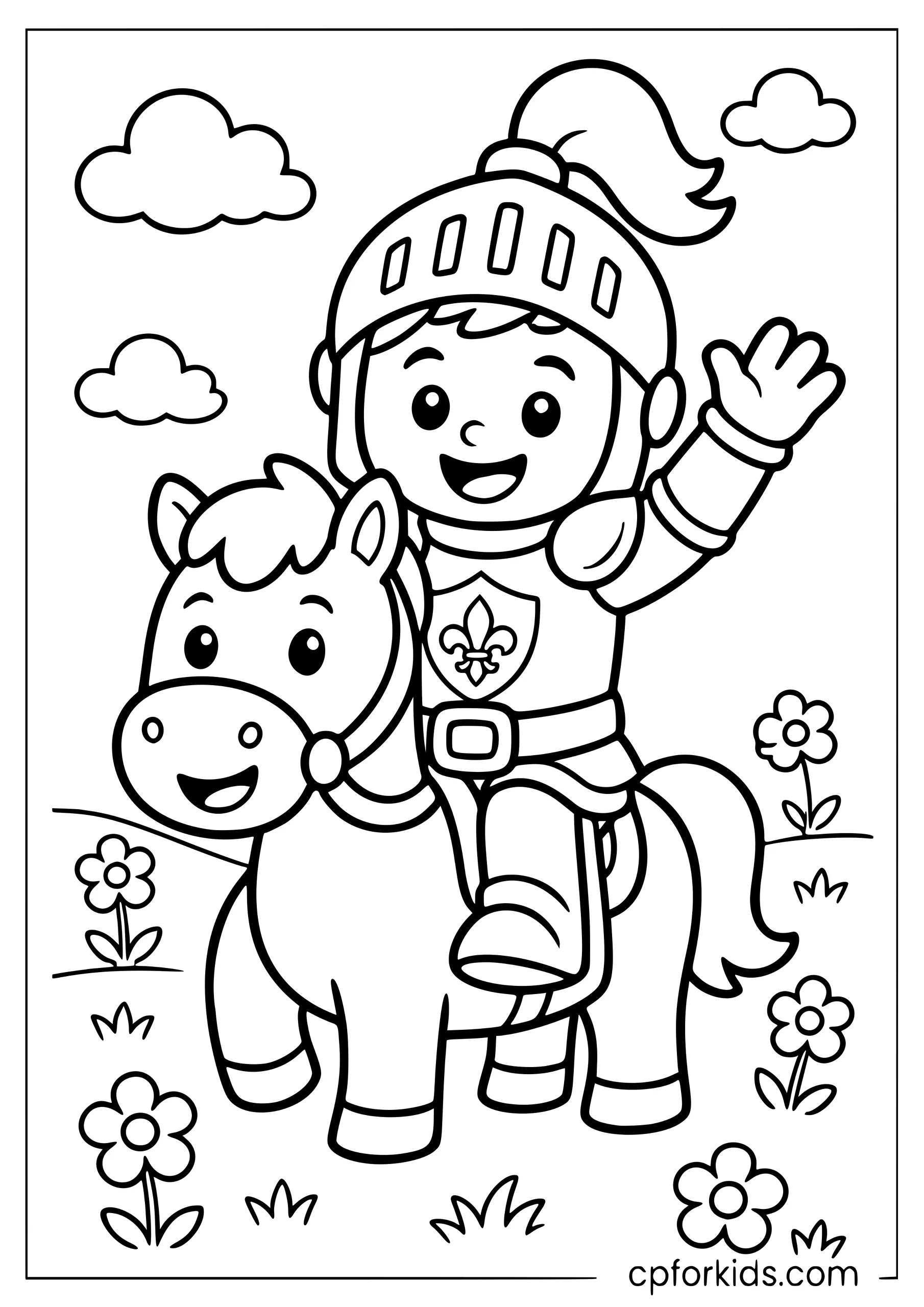 Knight and His Little Horse