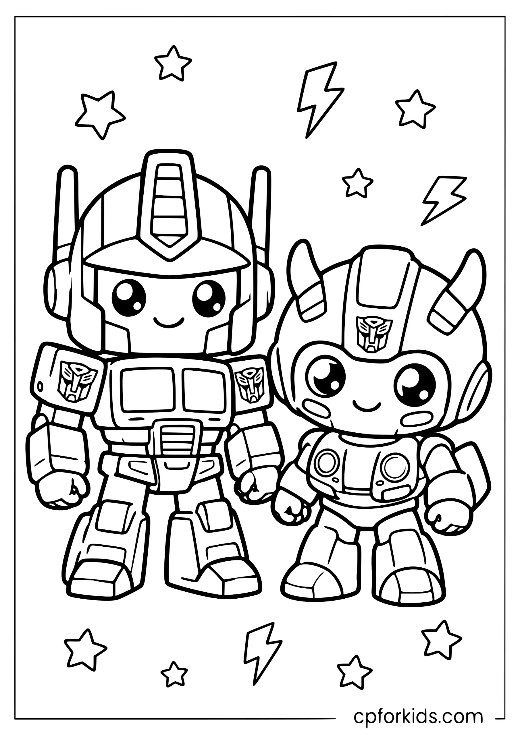 Chibi Optimus and Bumblebee