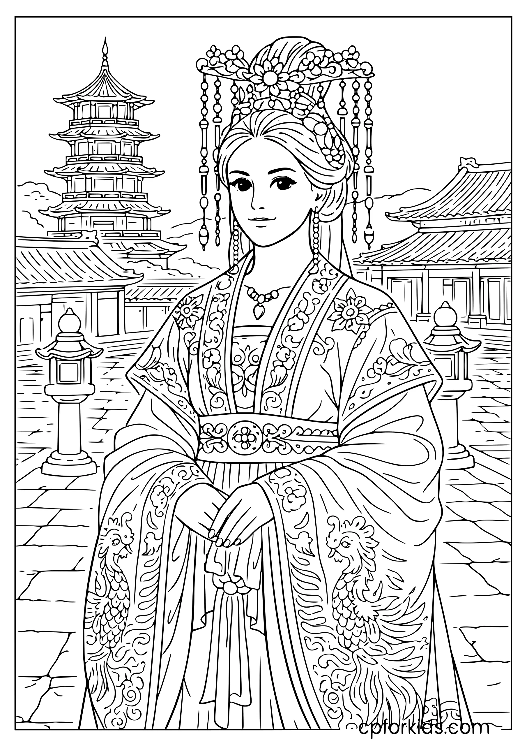 Chinese Tang Dynasty Princess