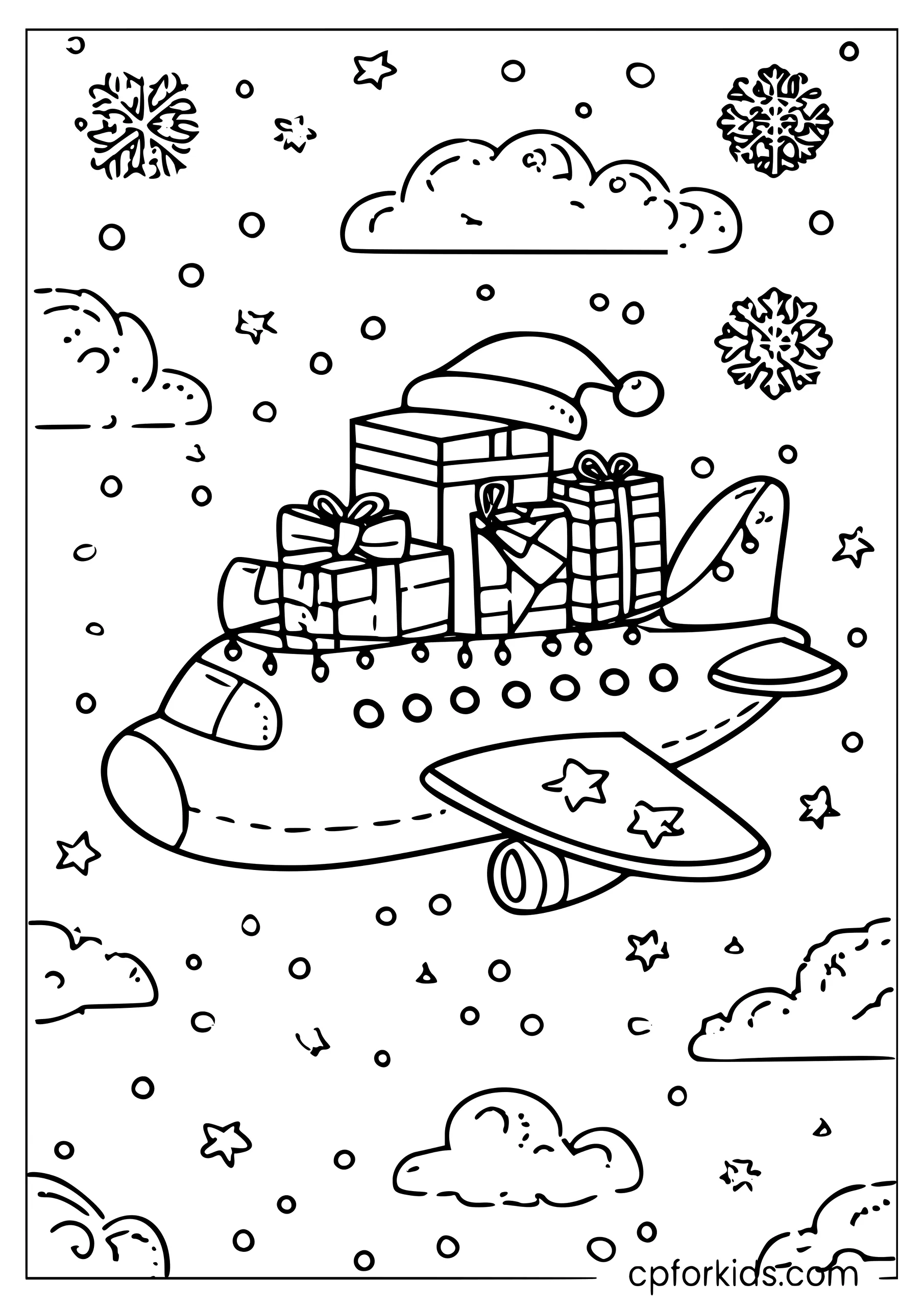 Christmas Airplane Delivers the Gifts