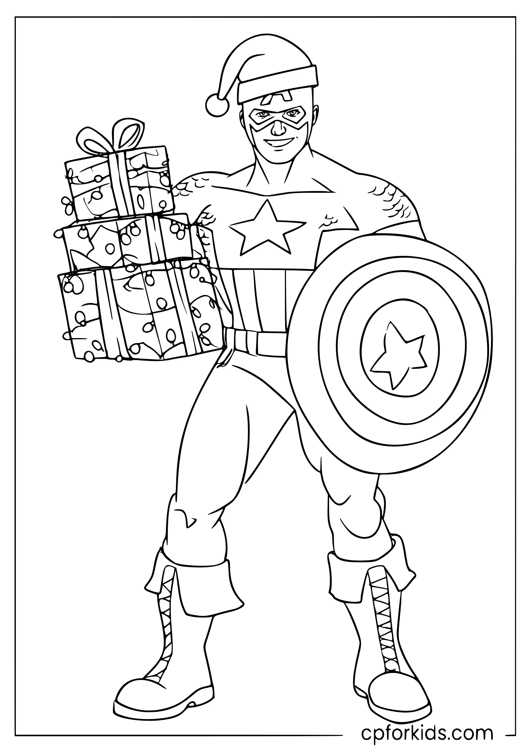 Christmas Captain America