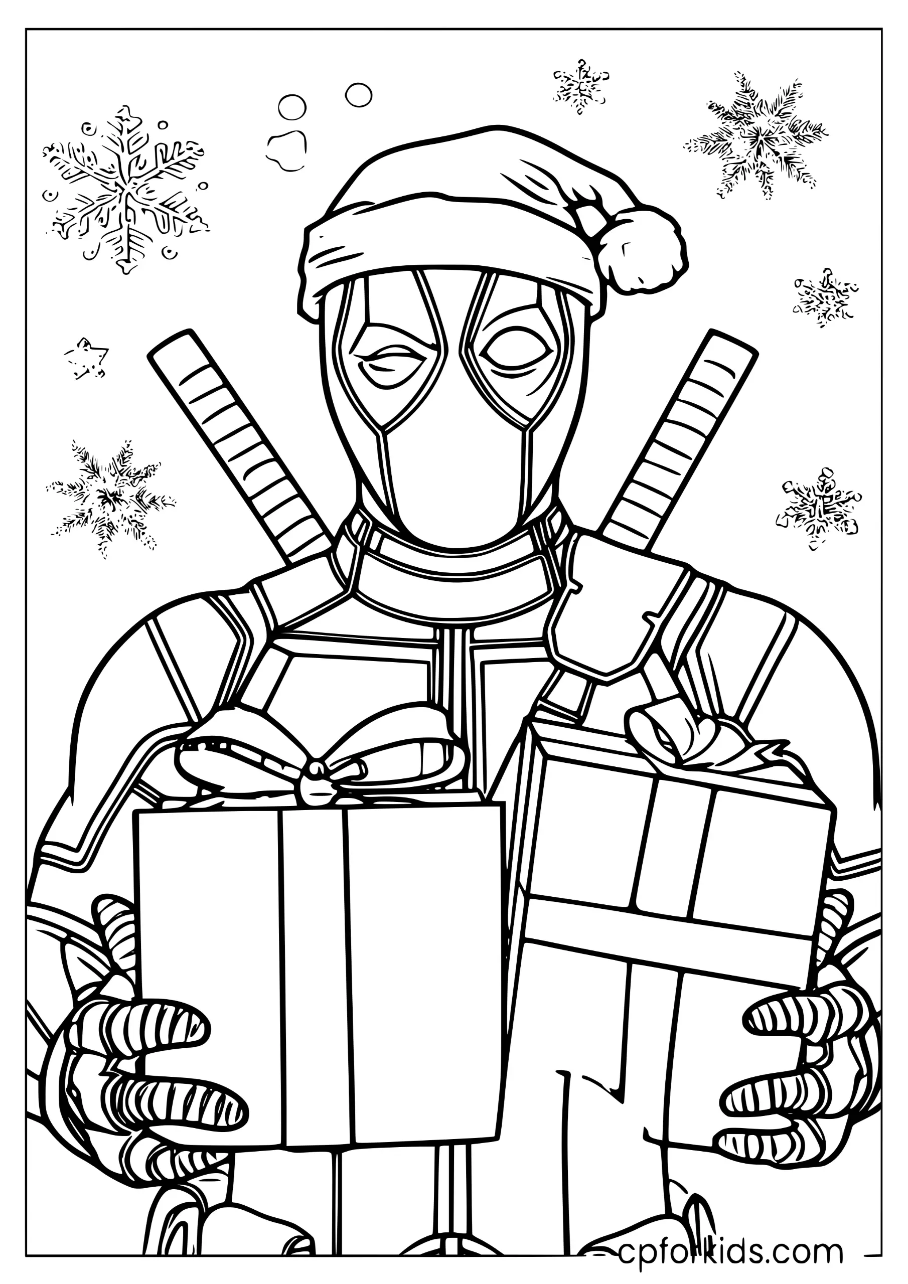 Christmas Deadpool Santa Hat
