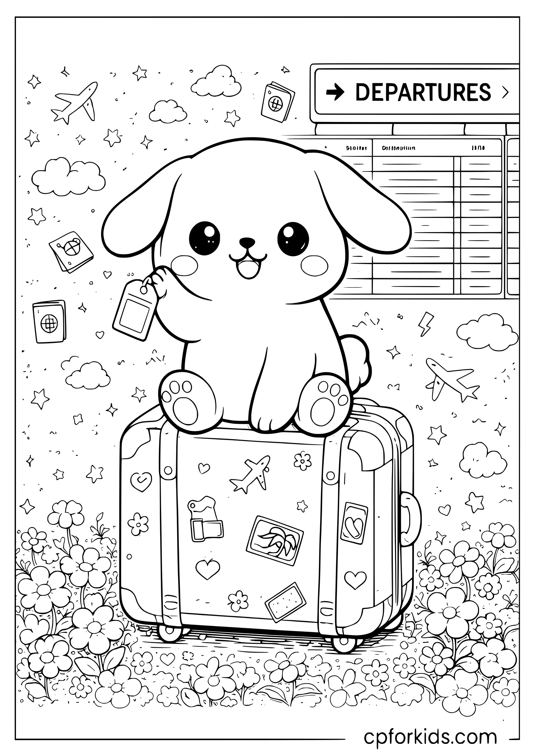 Cinnamoroll at the Airport
