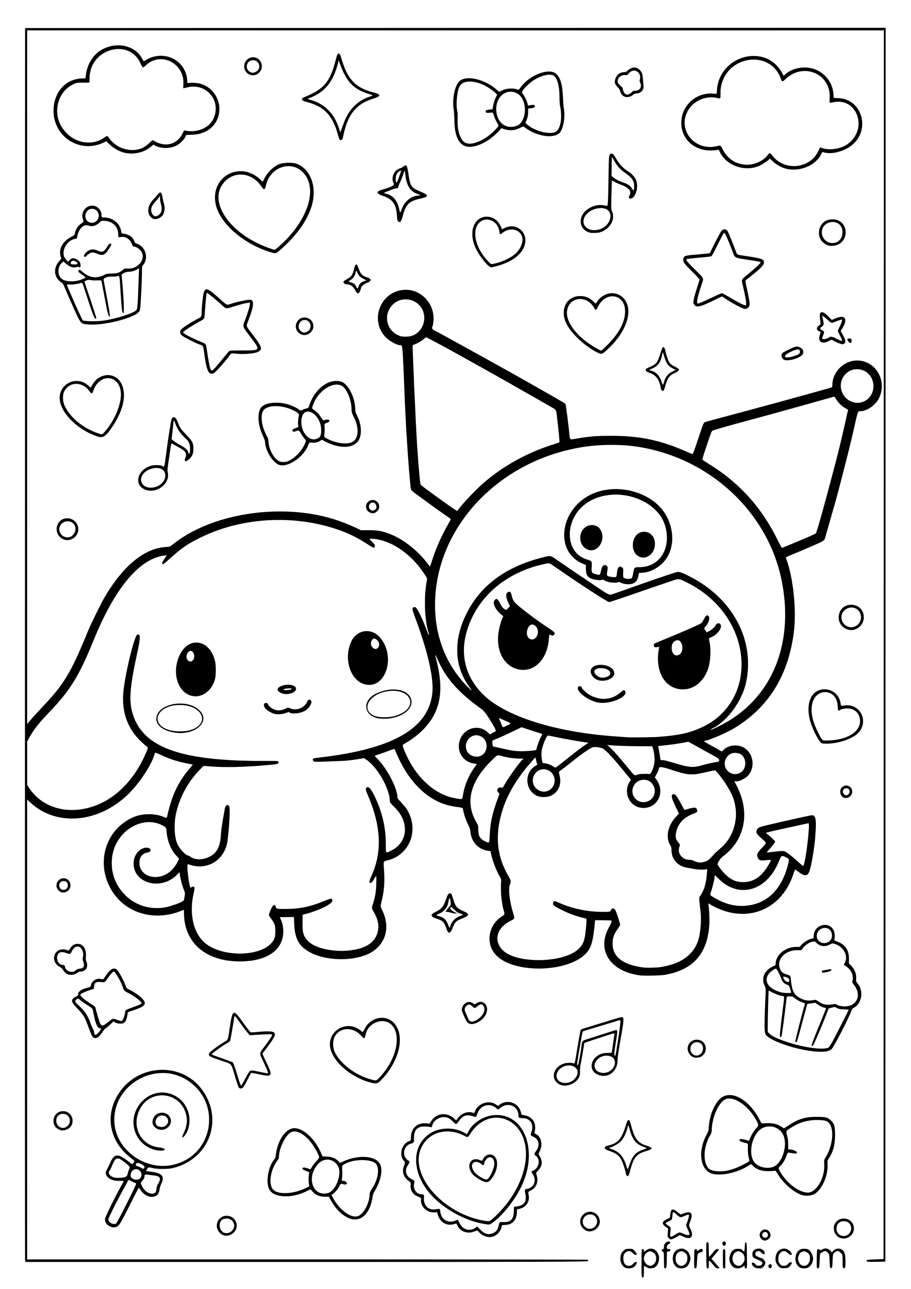 Cinnamoroll and Kuromi Together