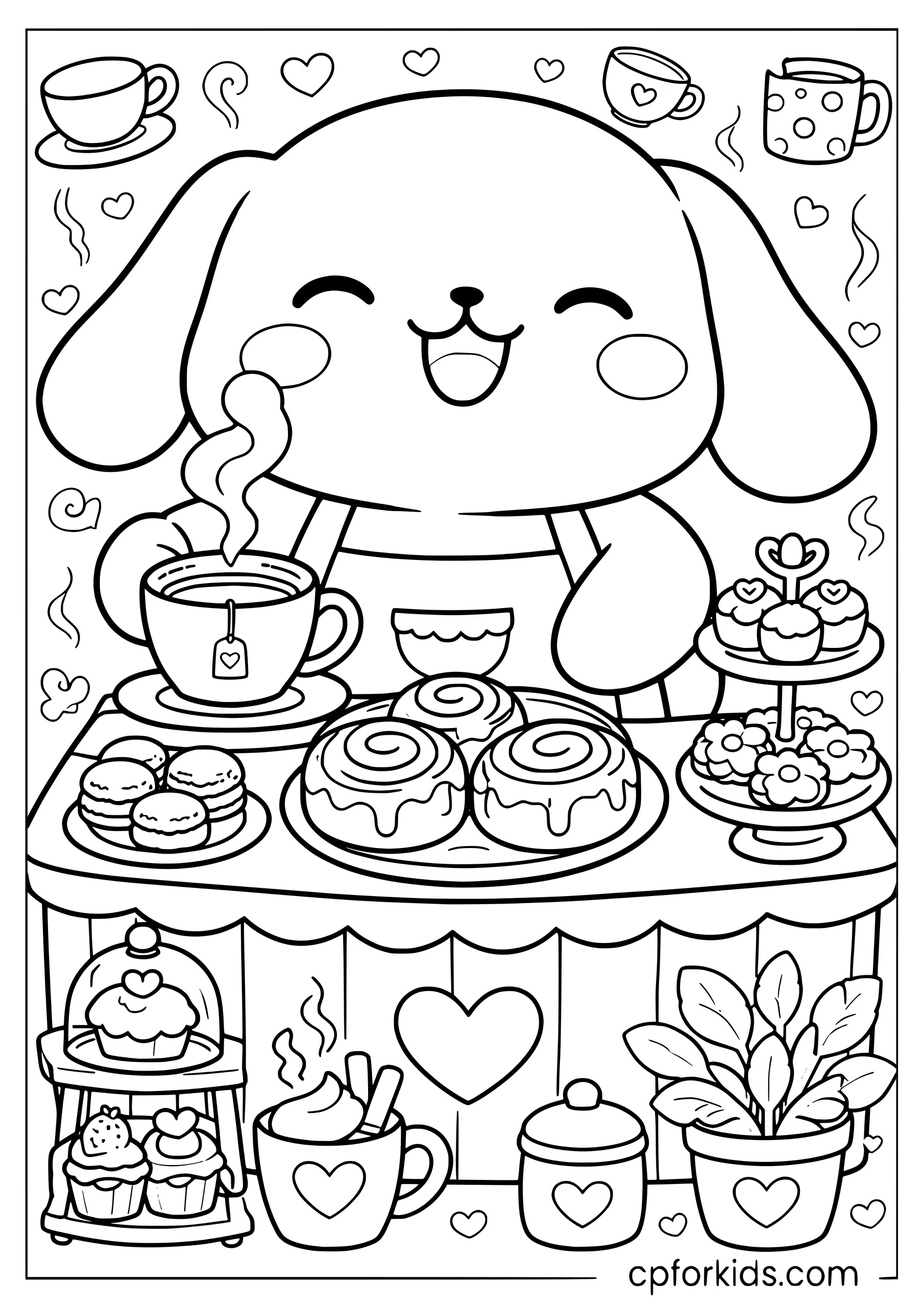 Cinnamoroll at the Café Counter