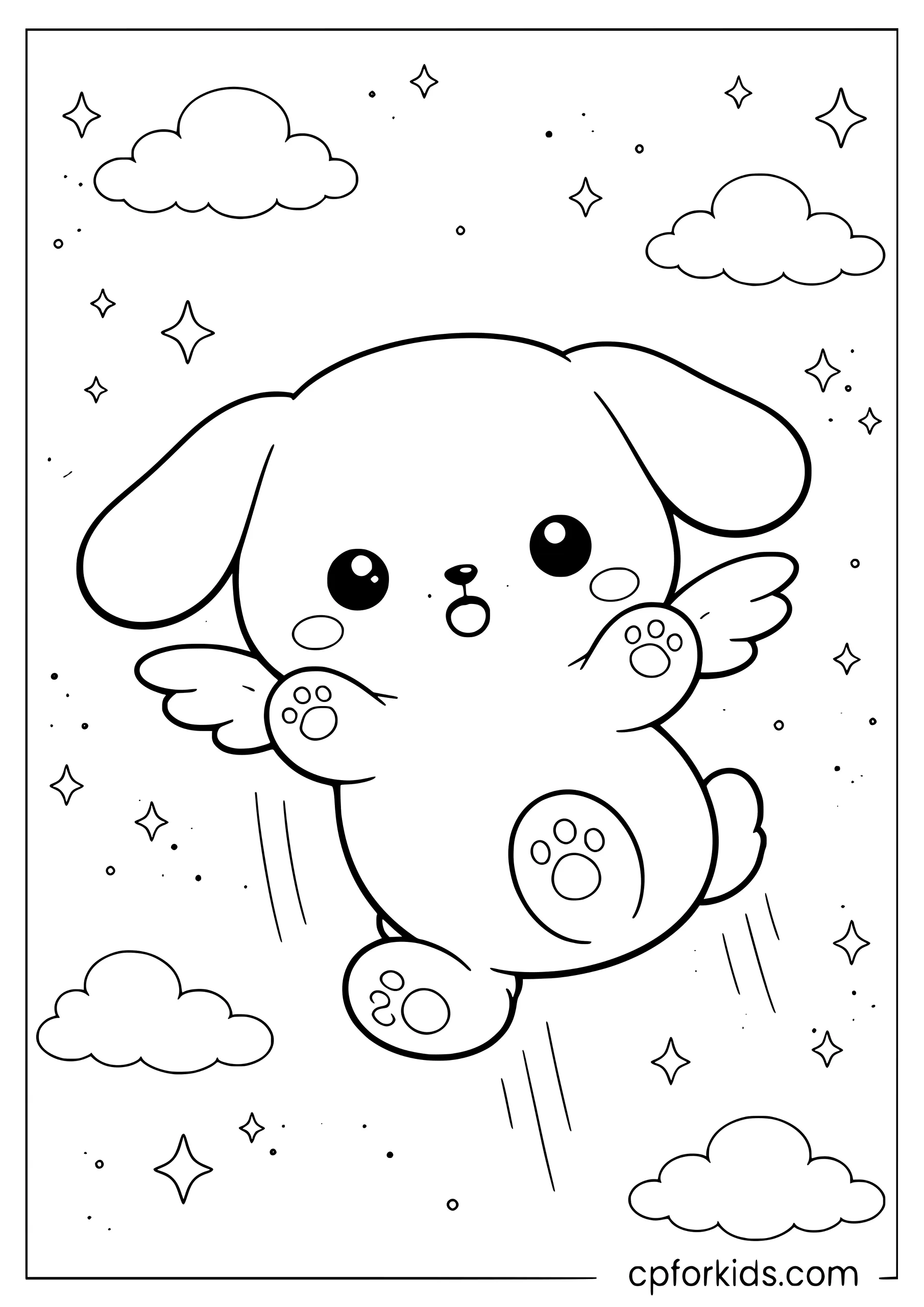 Cinnamoroll Falling from the Sky