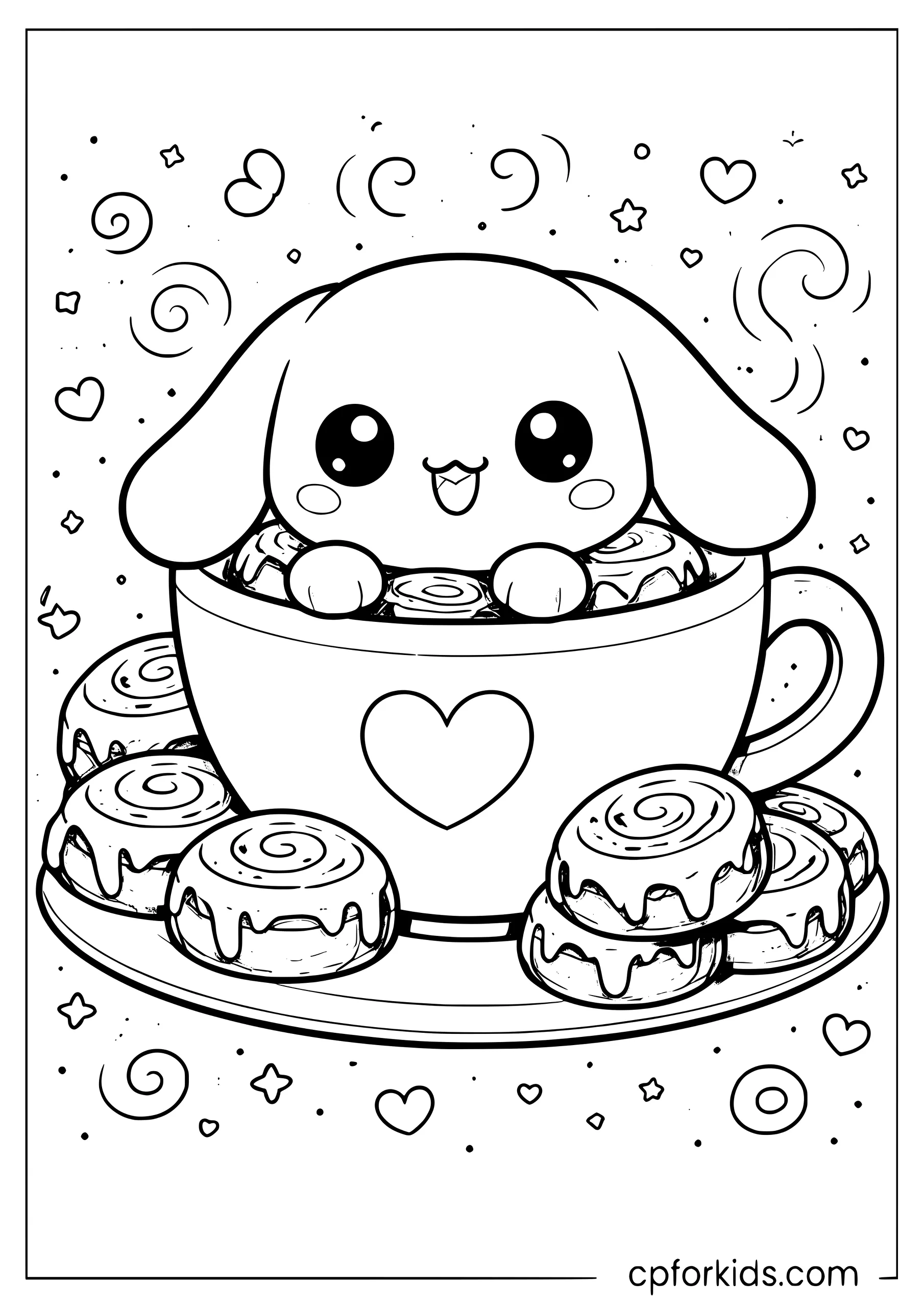 Cinnamoroll in a Giant Teacup