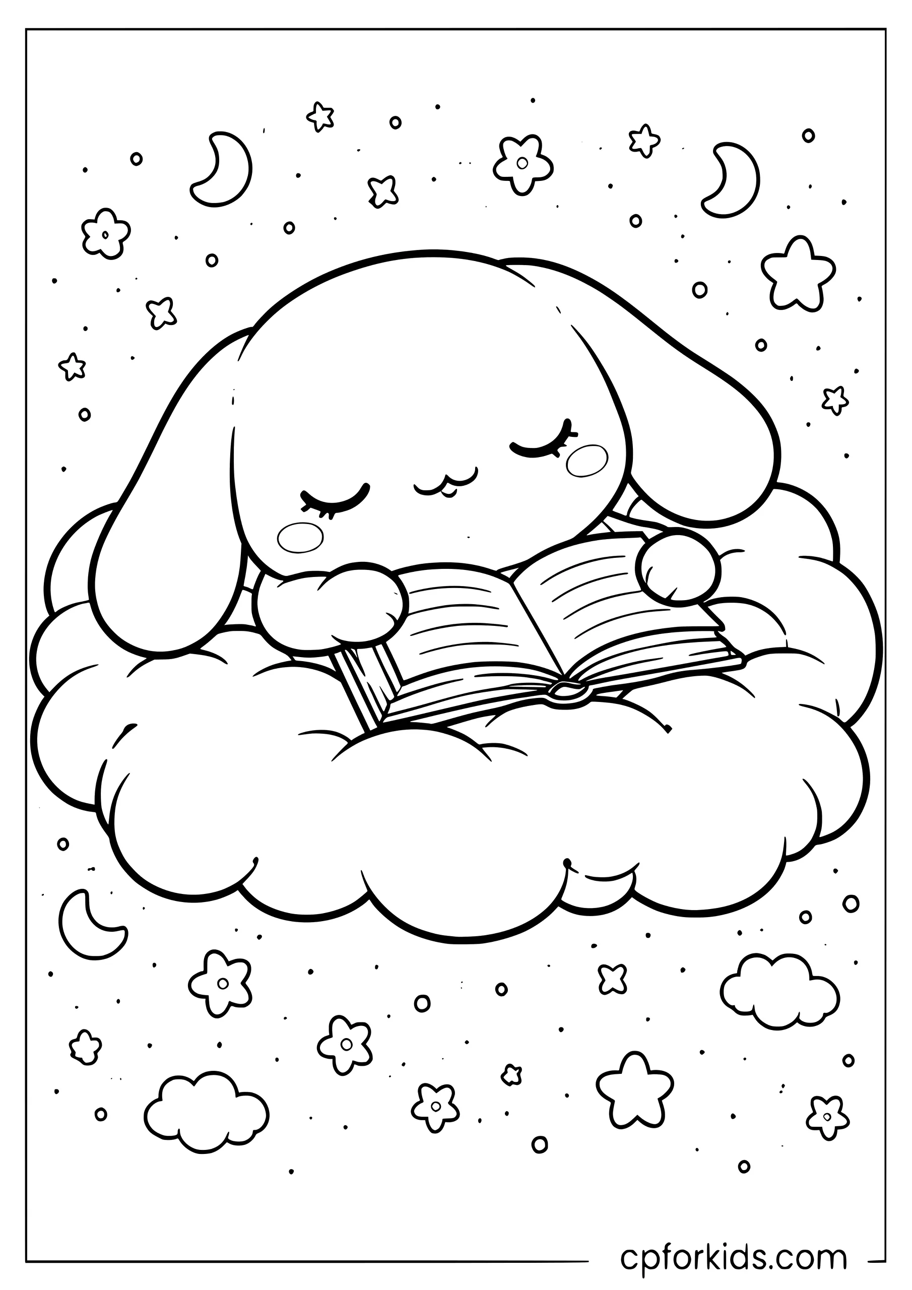 Cinnamoroll Napping on a Cloud