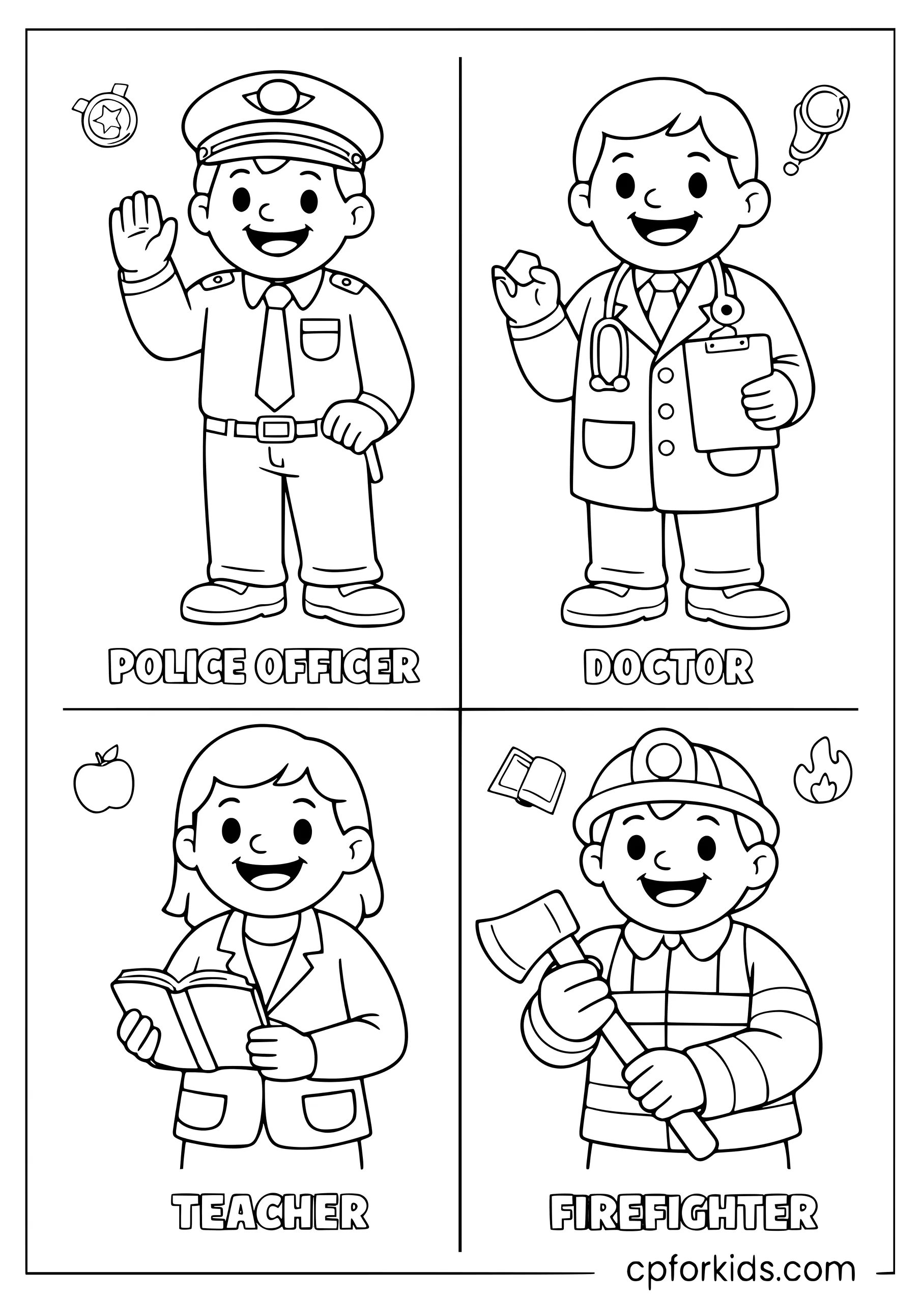 Community Helper Jobs Worksheet