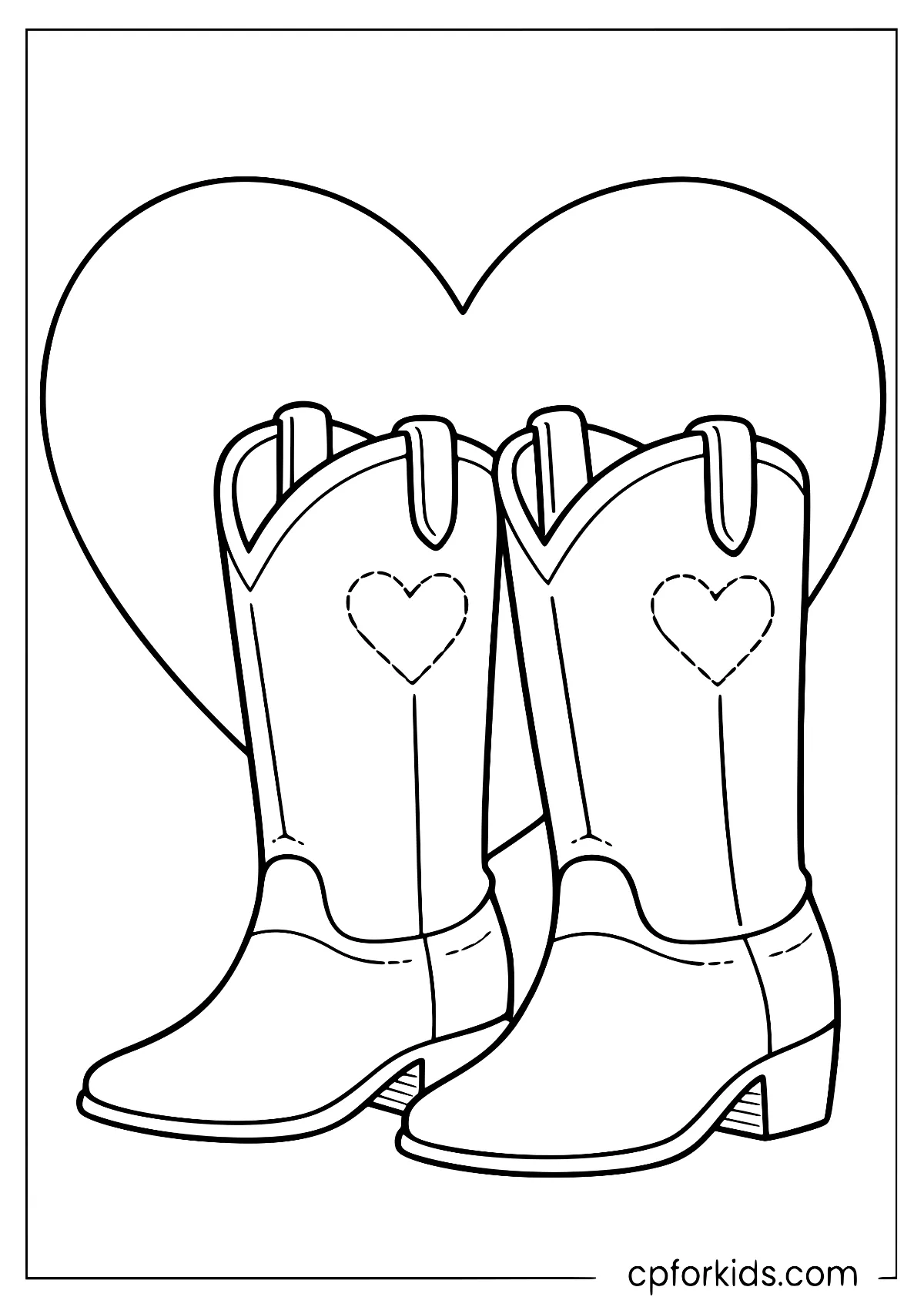 Simple pair of cowgirl boots