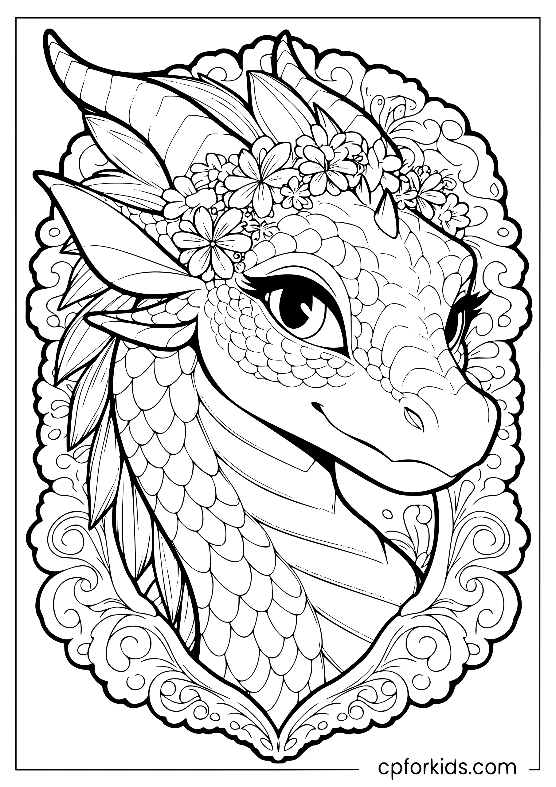Cute Dragon Portrait