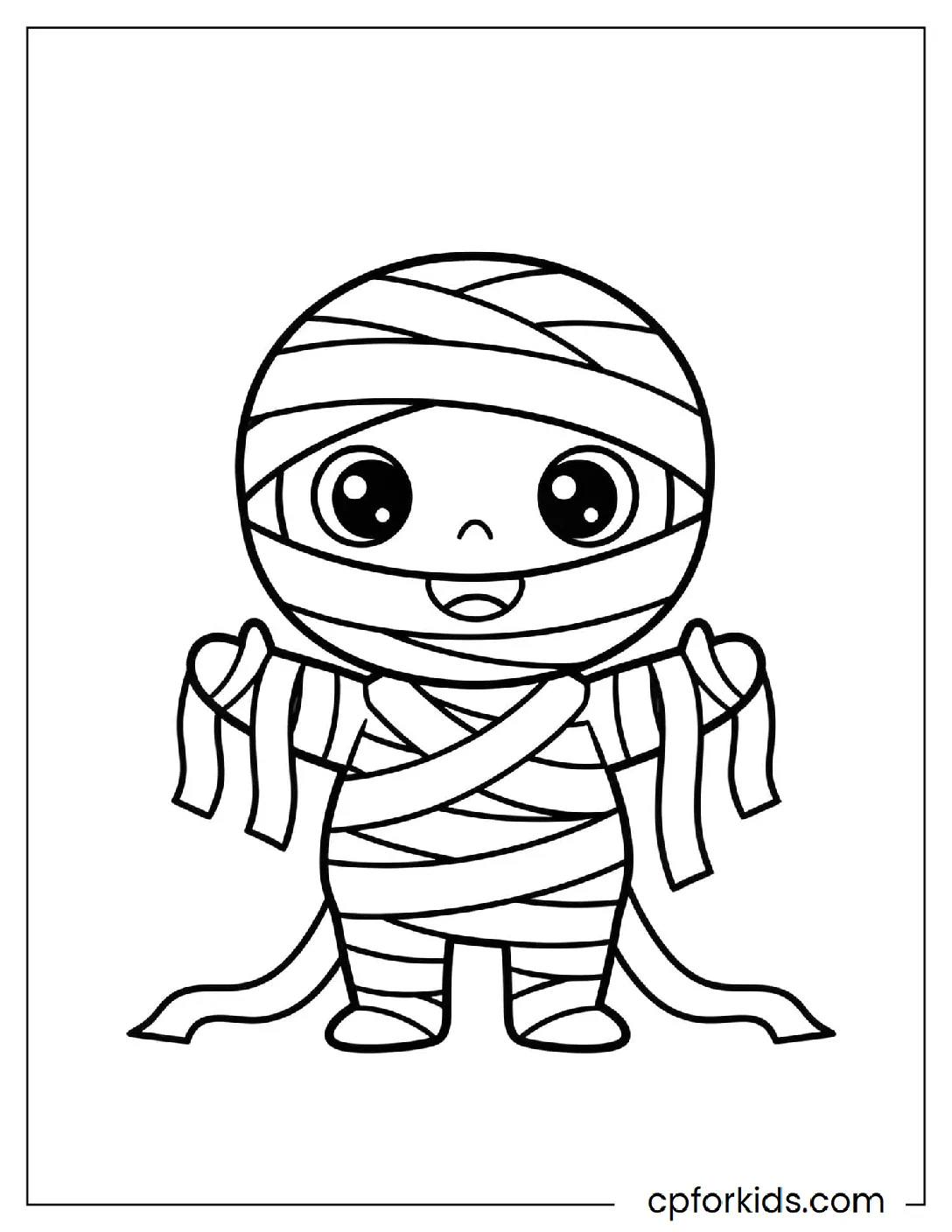 Cute mummy with large eyes