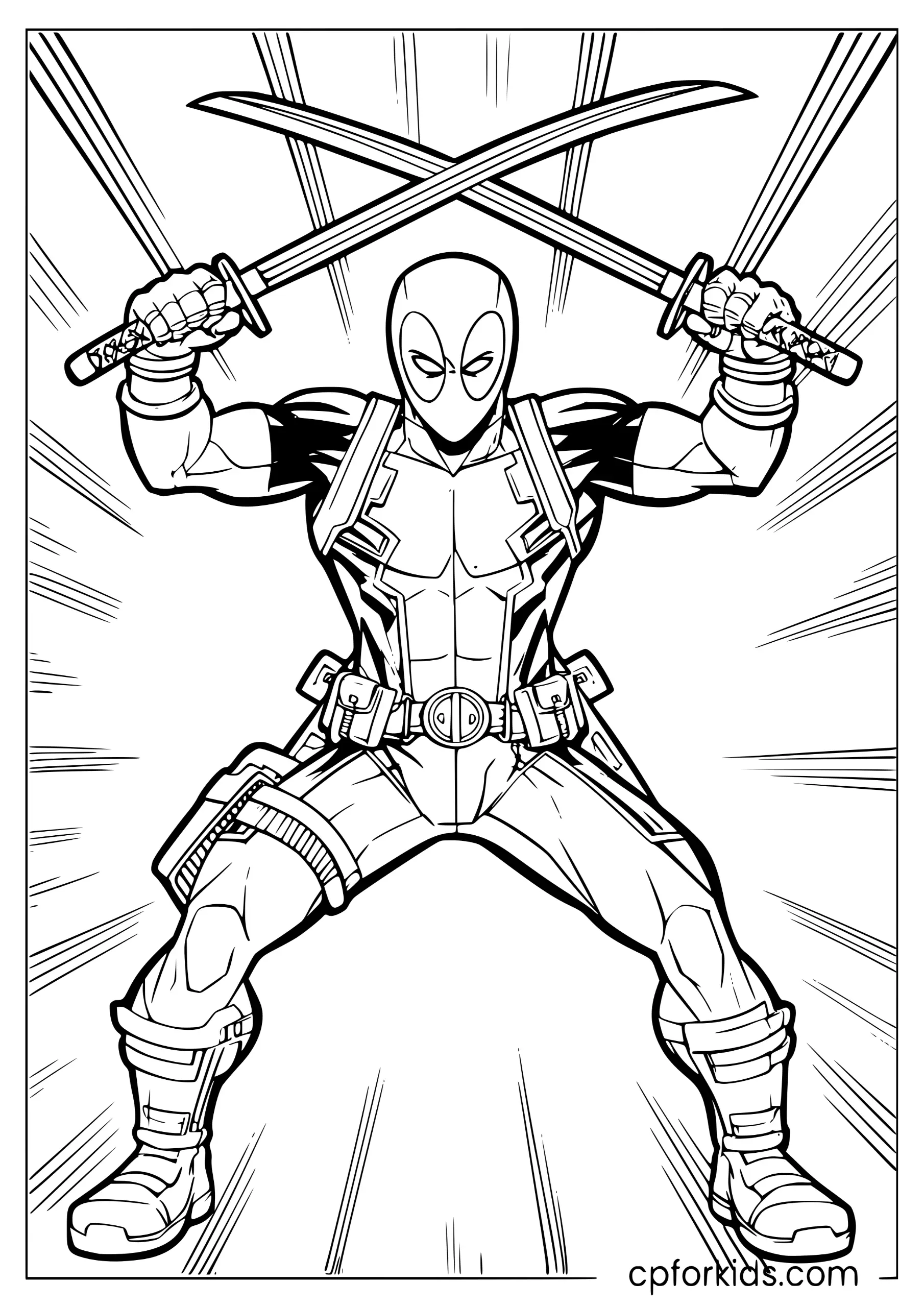Deadpool Classic Katana Pose