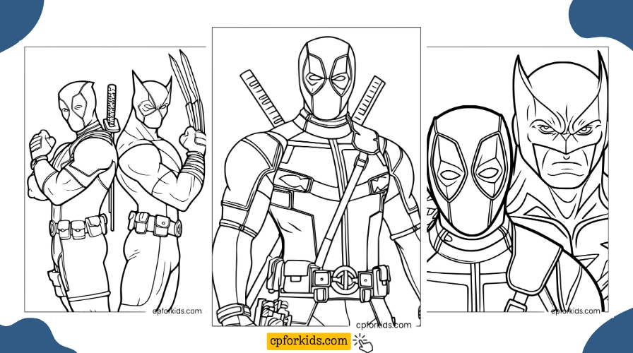 Deadpool Coloring Pages