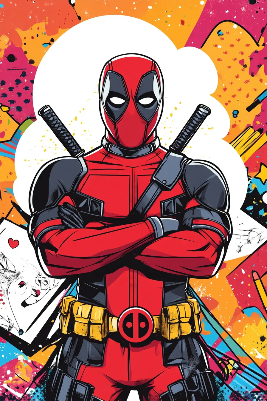 Deadpool Coloring Pages
