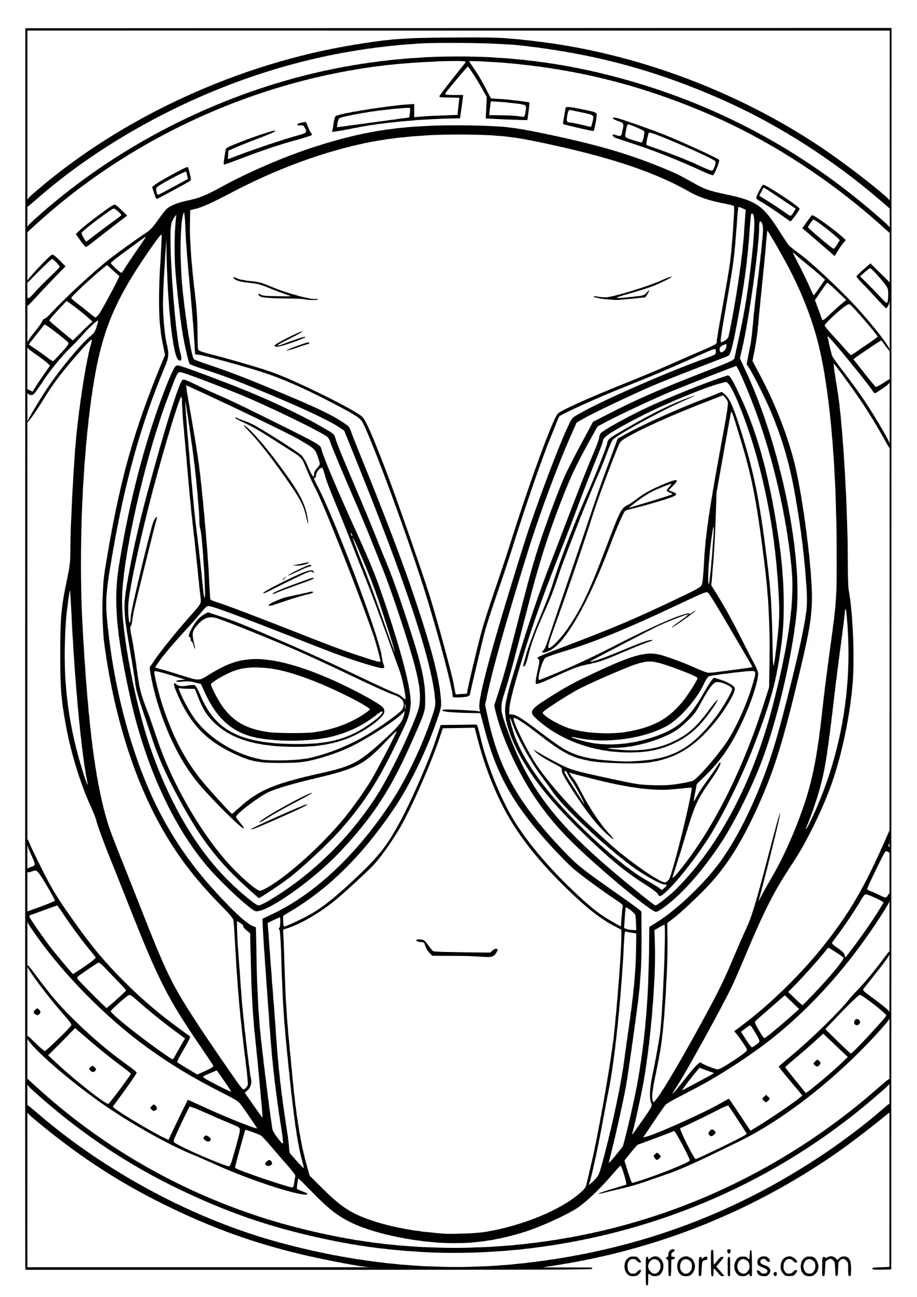 Deadpool Mask Mandala