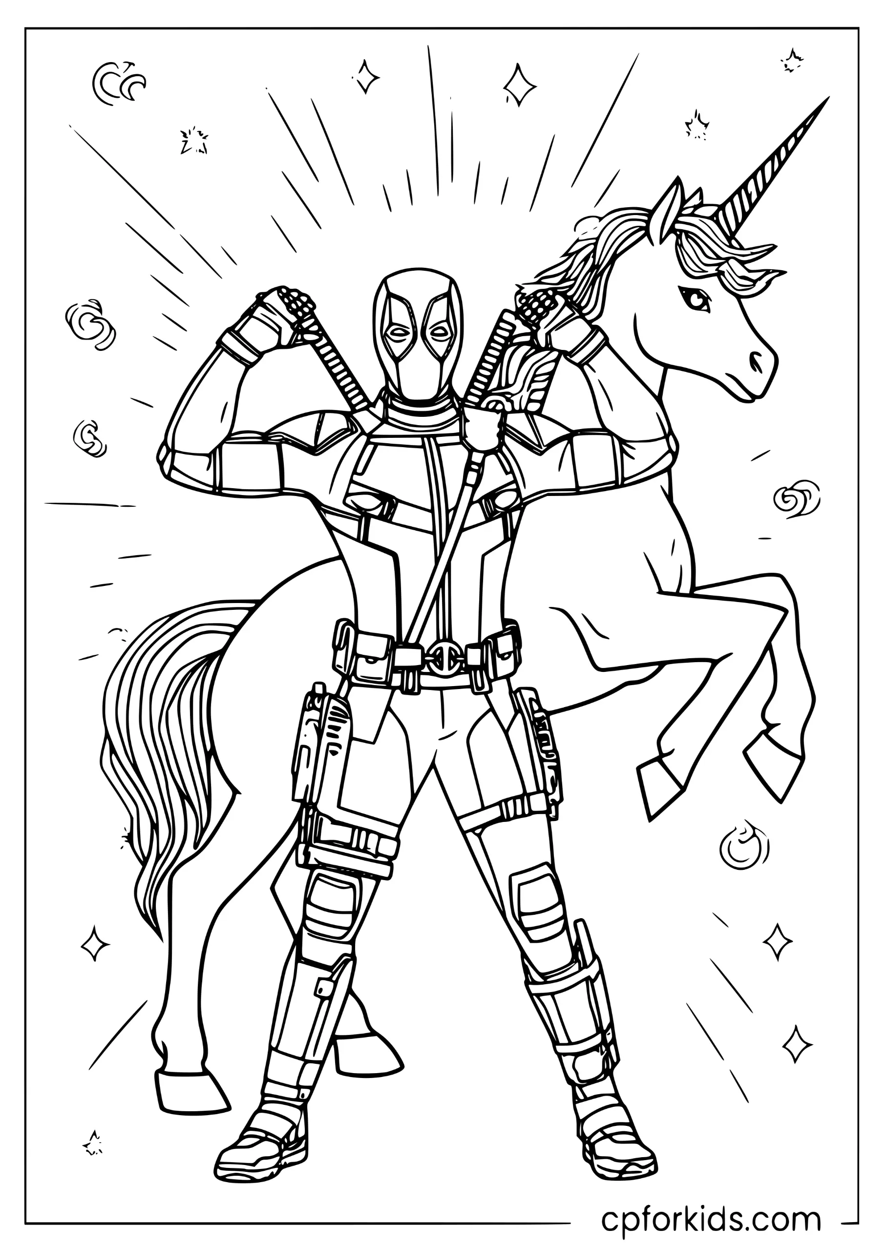 Deadpool and His Unicorn