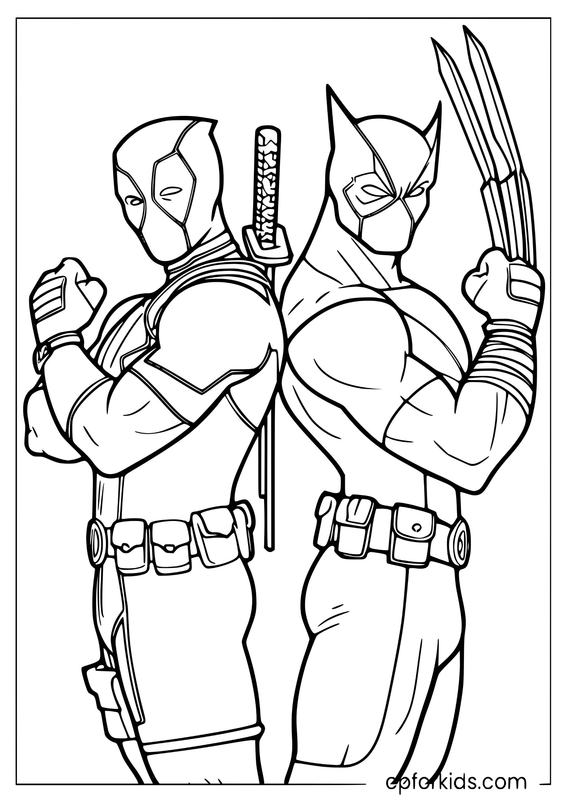 Deadpool and Wolverine Back to Back