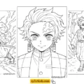 Printable Coloring Pages for Demon Slayer