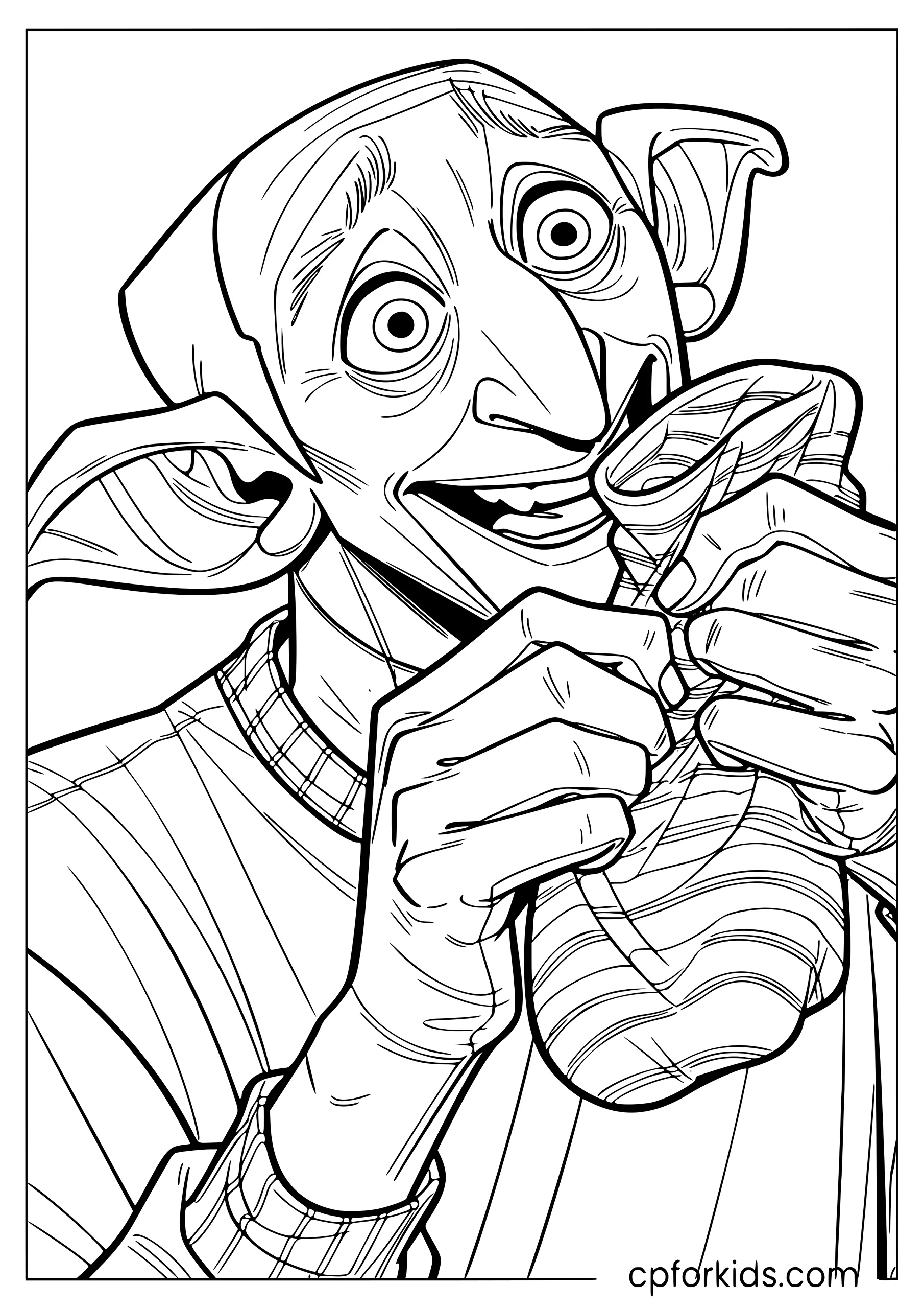 Dobby Holding the Sock