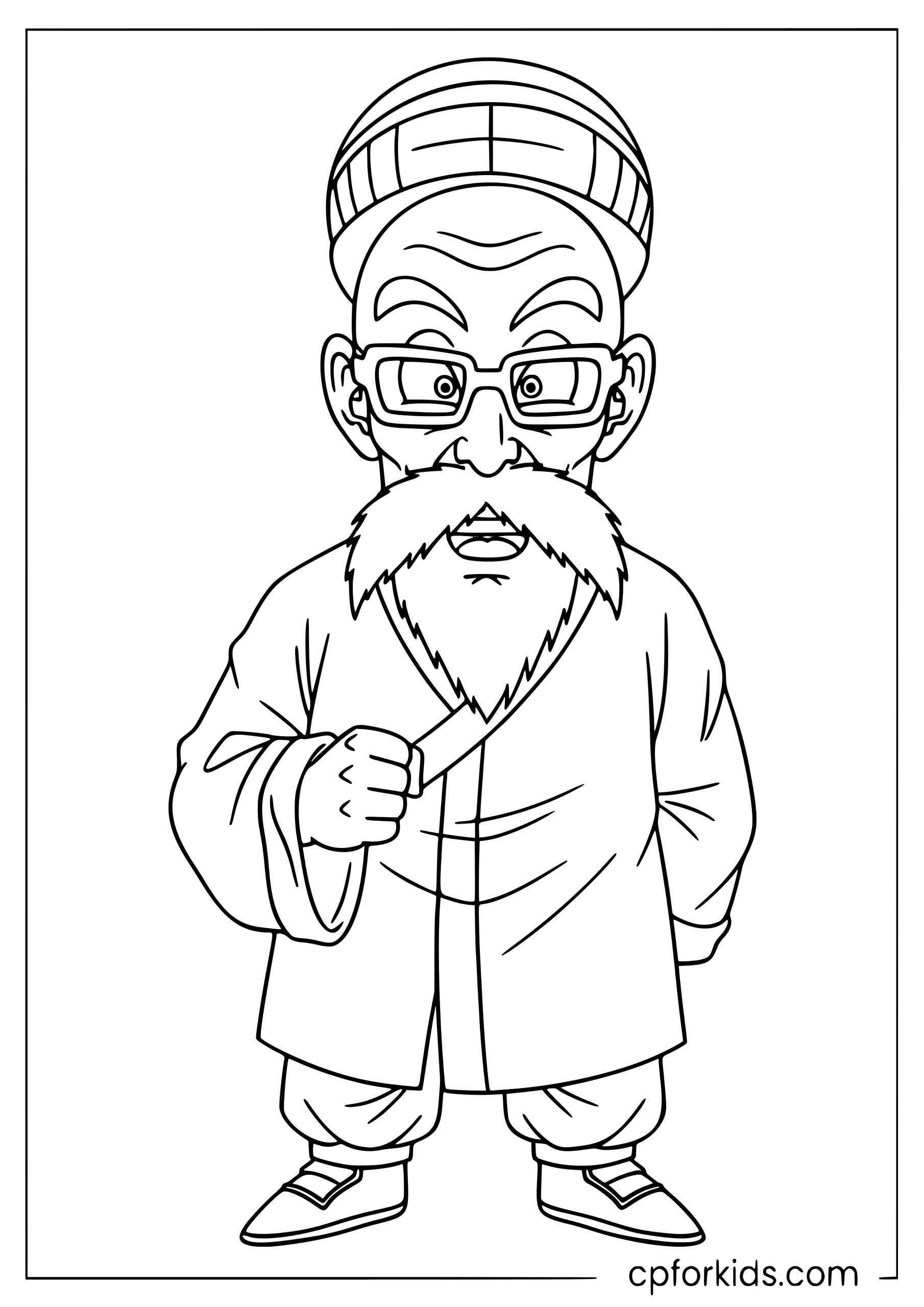 Master Roshi in His Robe