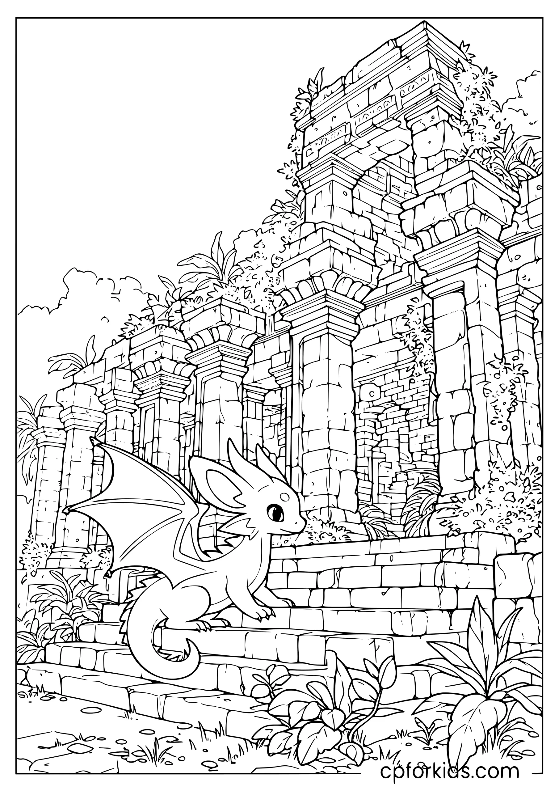The Dragon of the Ancient Temple
