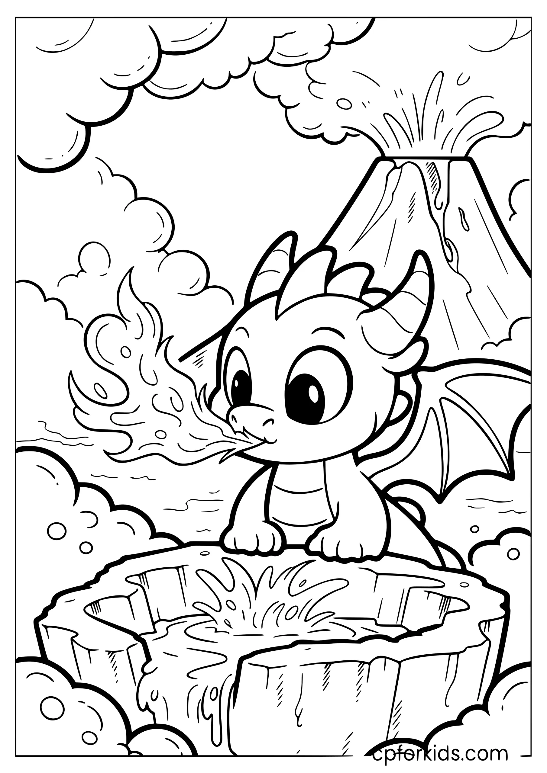Dragon and the Volcano