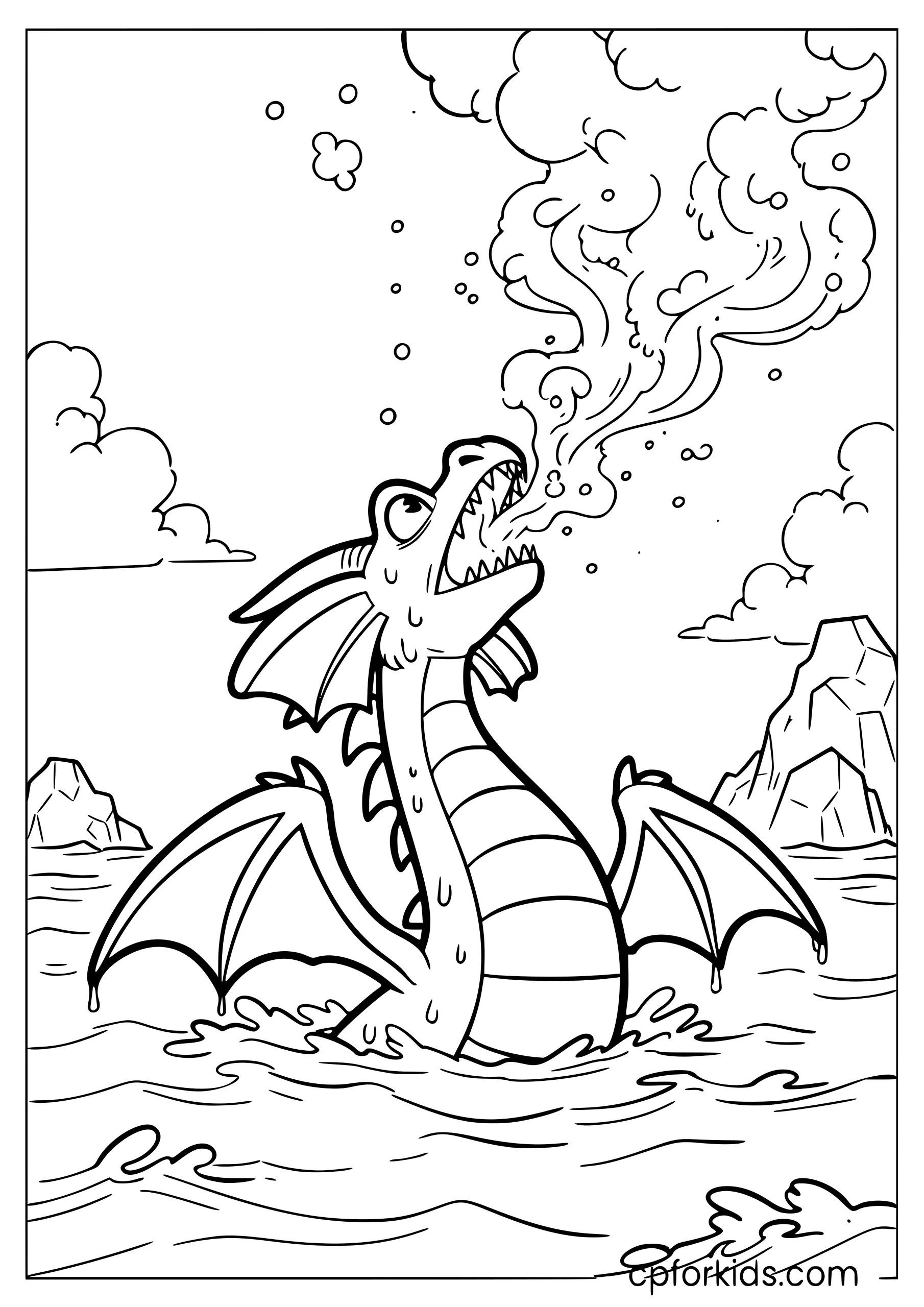 Dragon Rises from the Sea