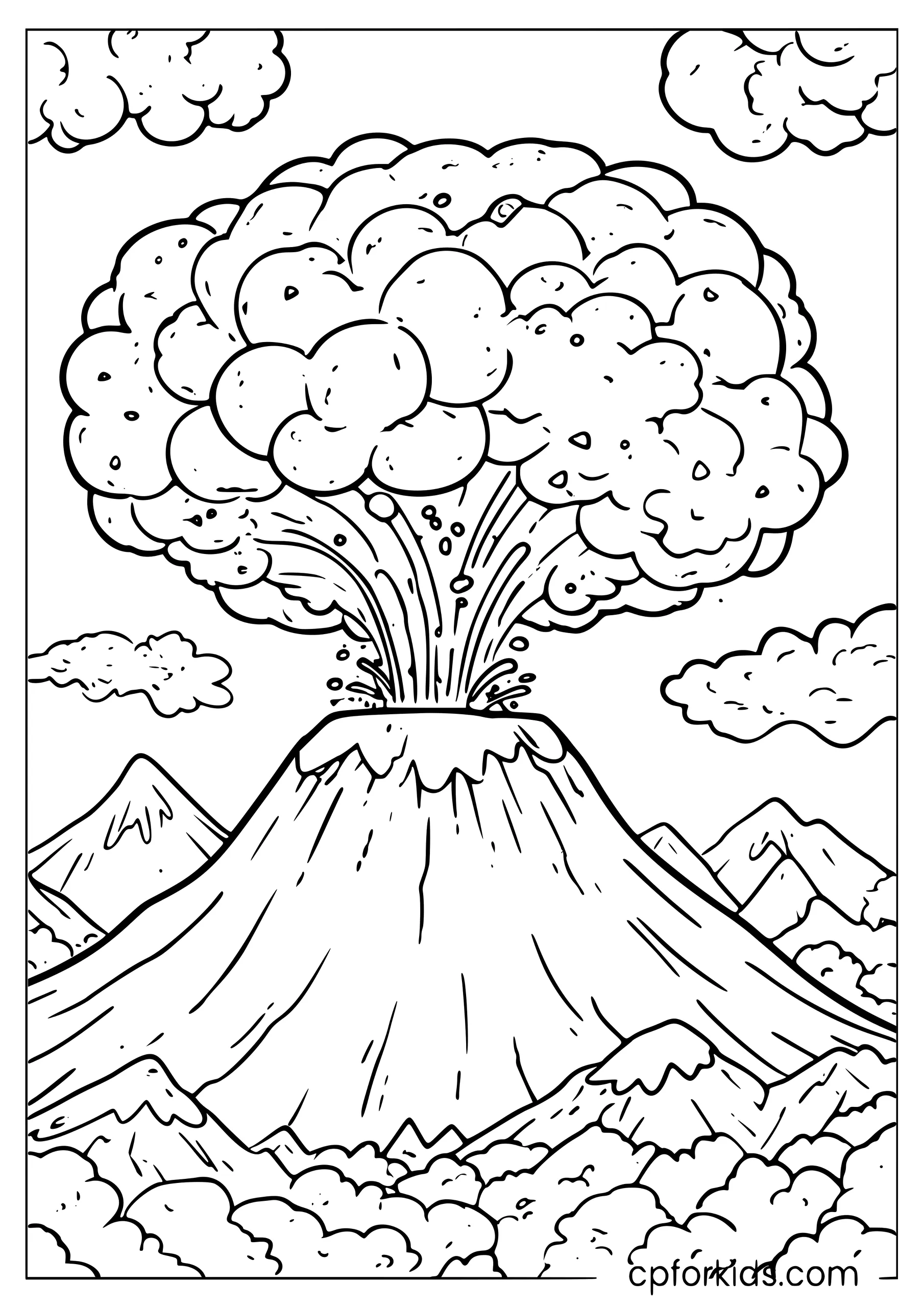 Dramatic Eruption Ash Cloud