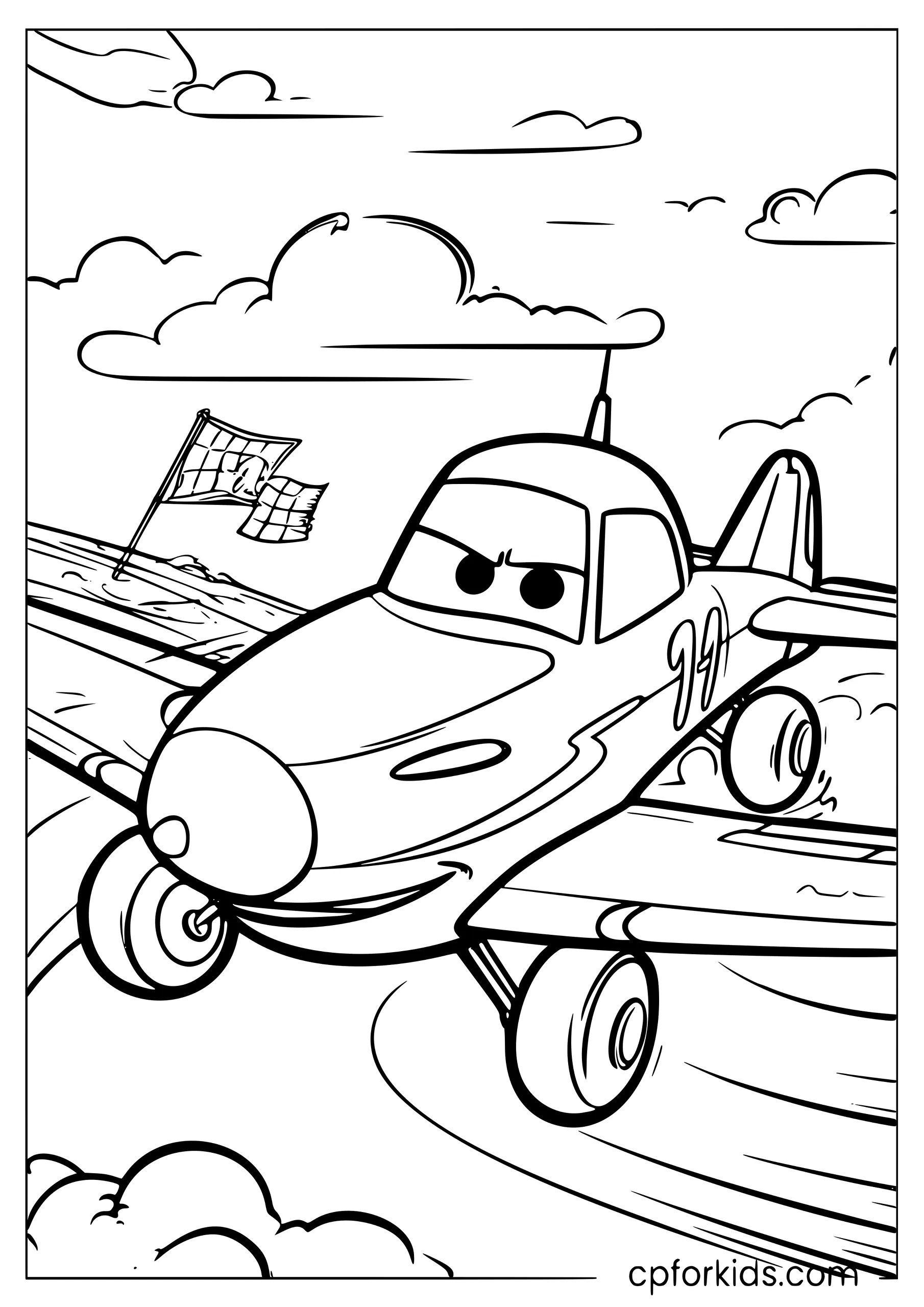 Dusty Racing Airplane — Disney Planes Inspired