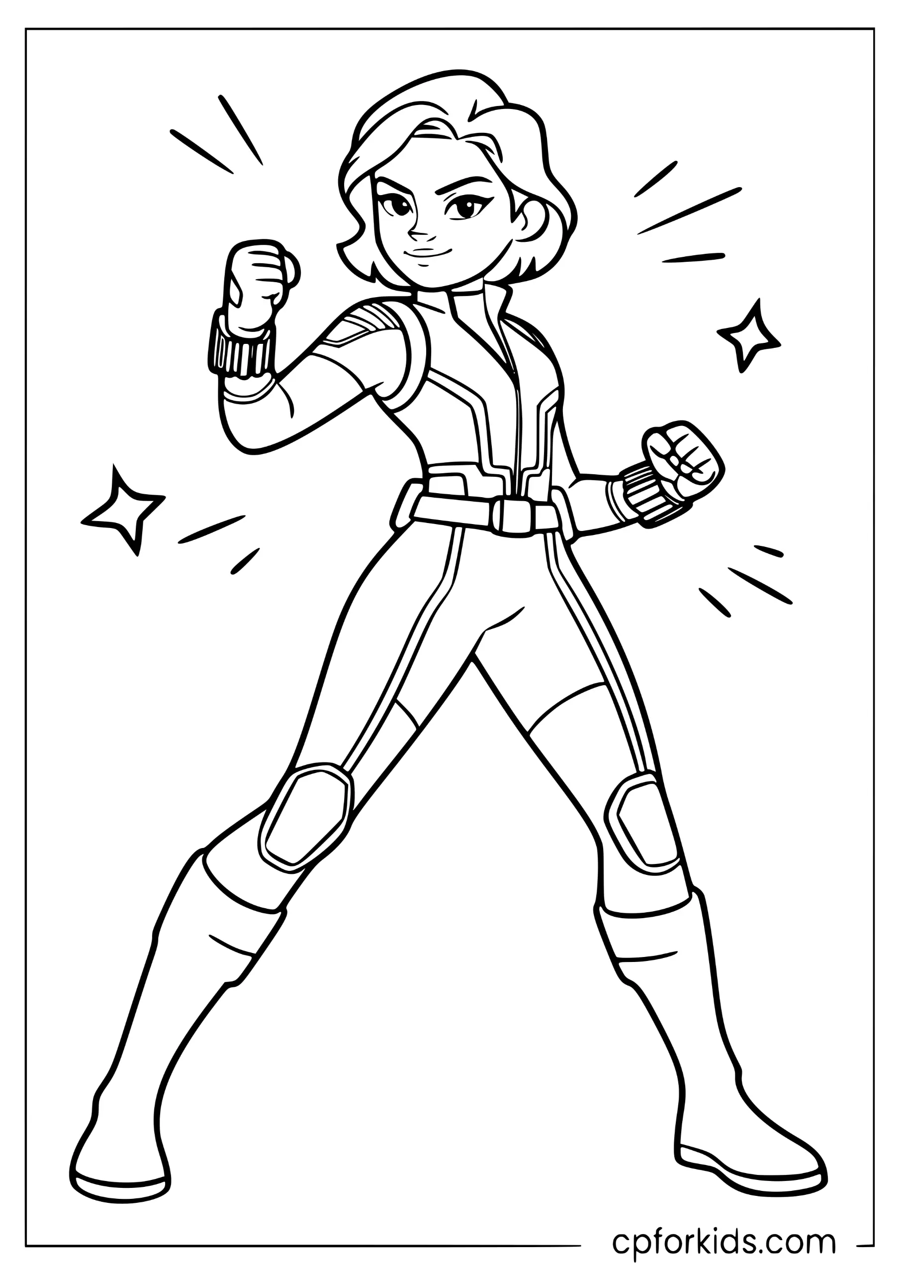 Easy Black Widow for Kids
