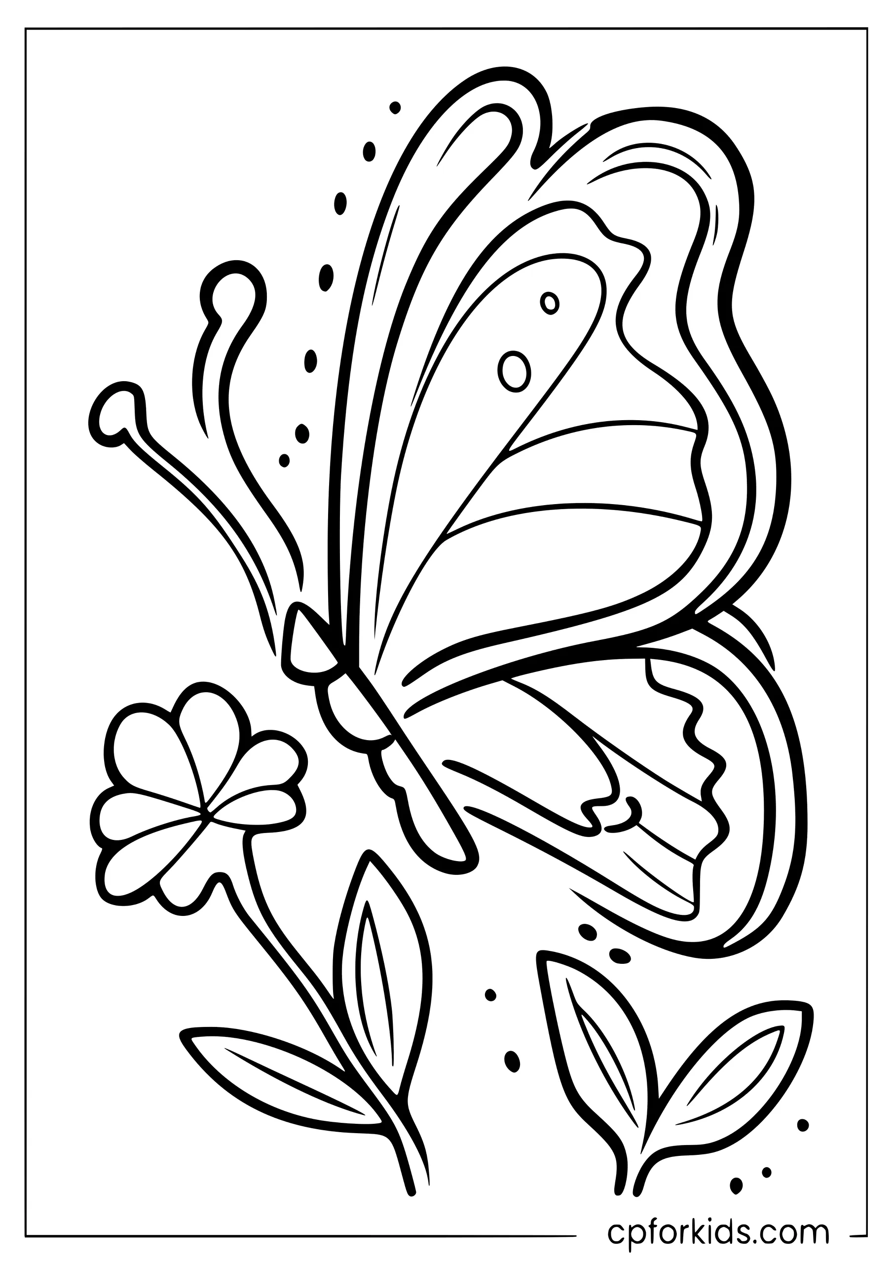 Butterfly and Flower for Mom