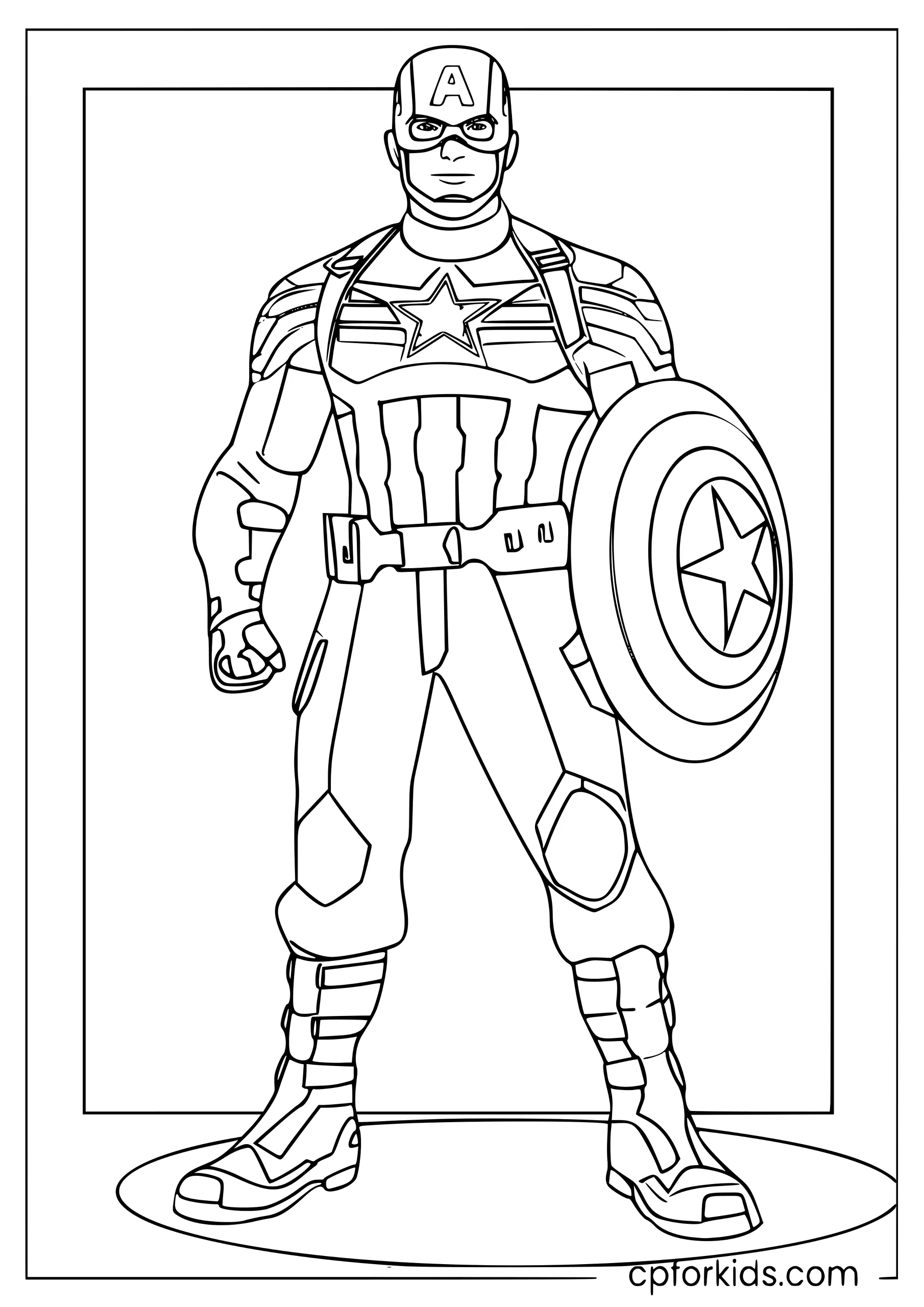 Easy Captain America for Toddlers