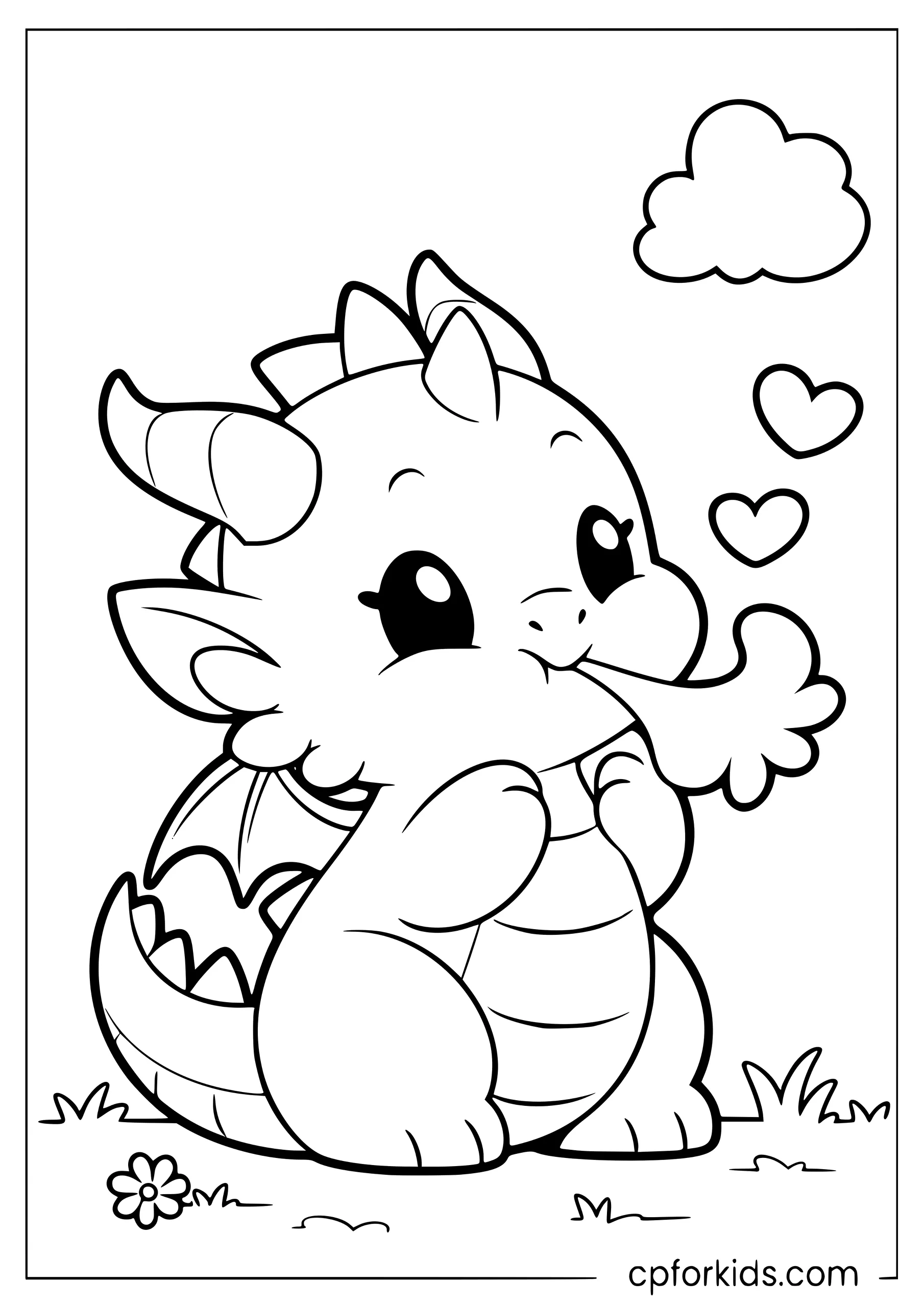 Baby Dragon's Heart Fire