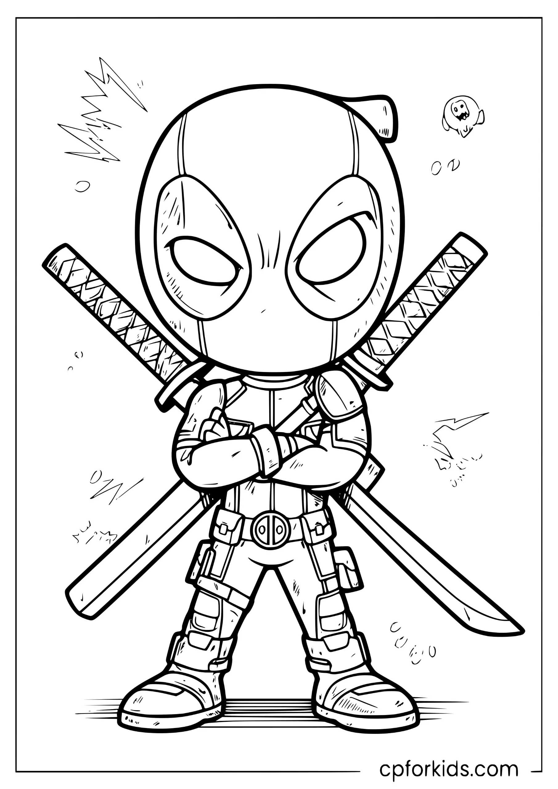 Easy Deadpool for Toddlers