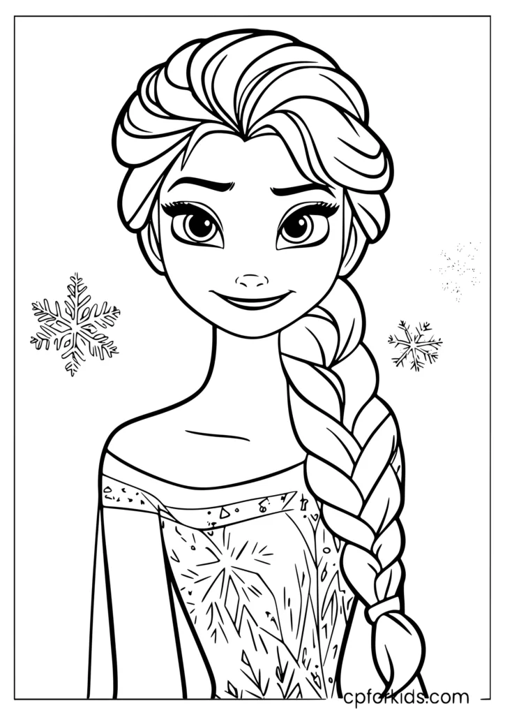 Printable Coloring Pages for Elsa