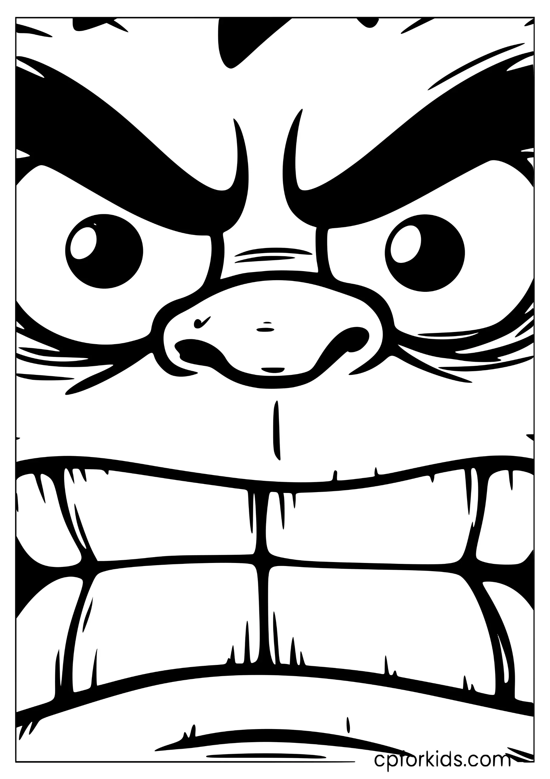 Easy Hulk Face Close-Up