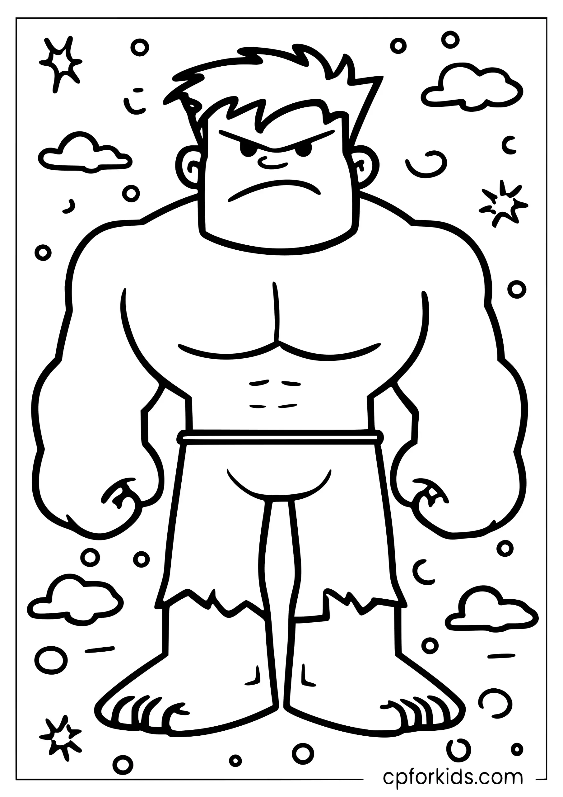 Easy Hulk for Toddlers
